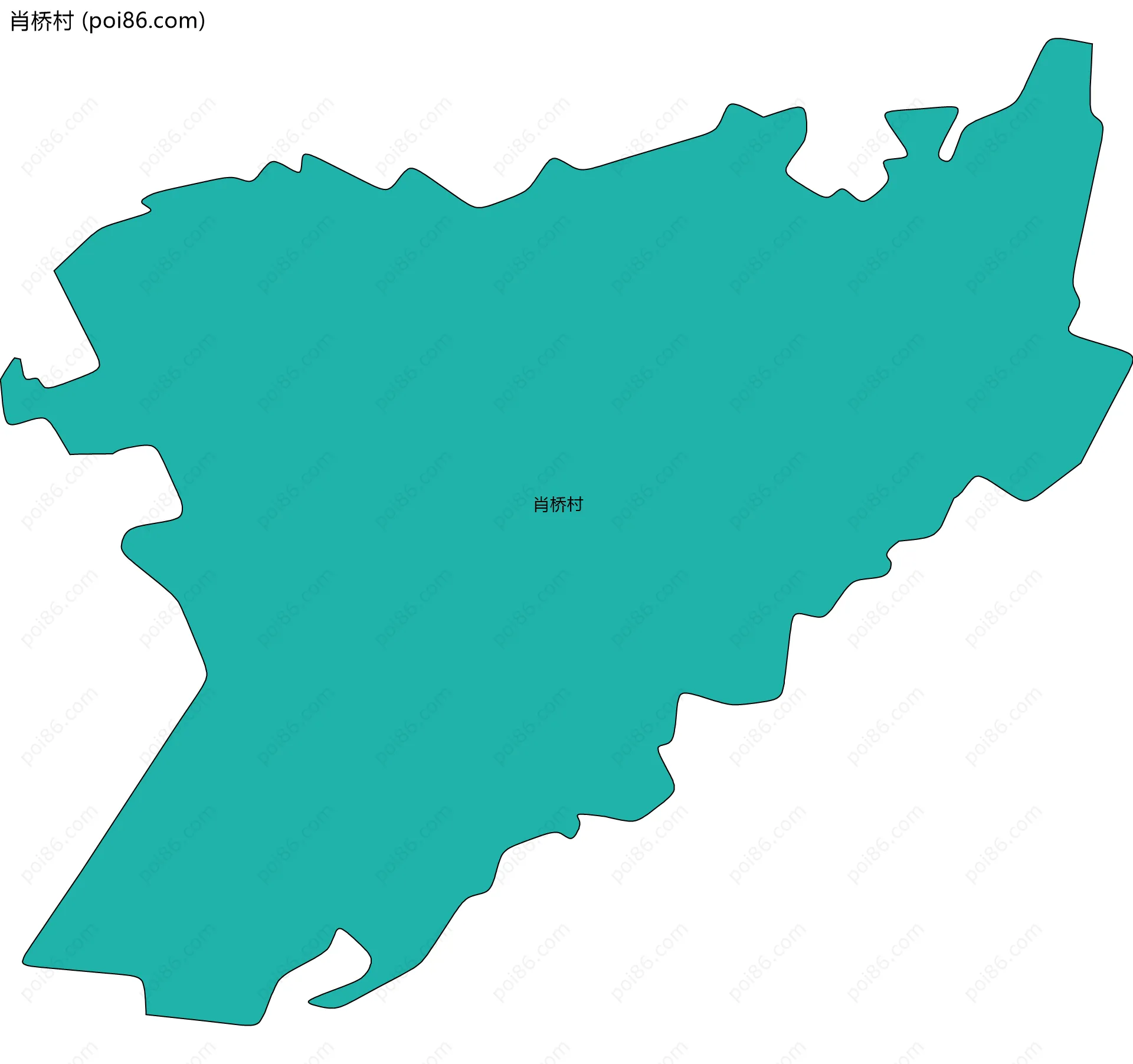肖桥村边界地图