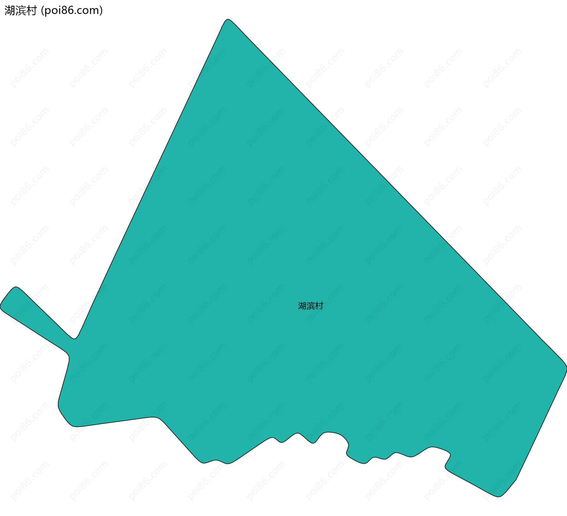 湖滨村边界地图