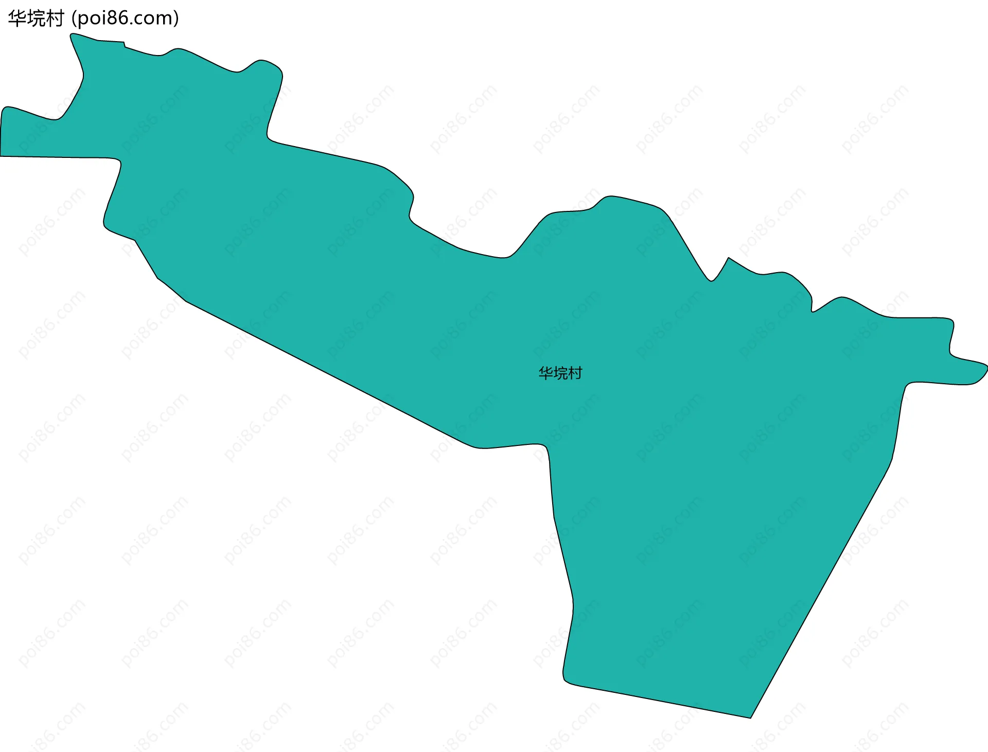 华垸村边界地图