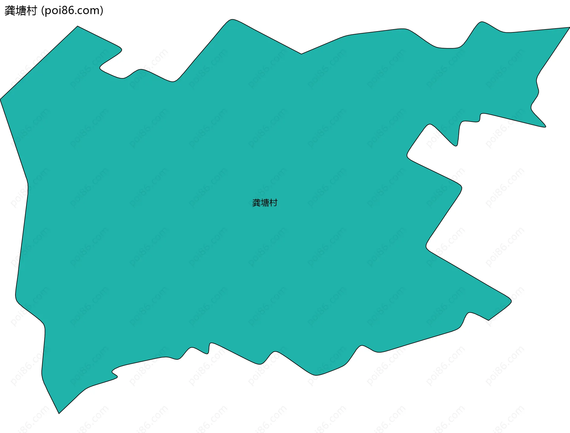龚塘村边界地图
