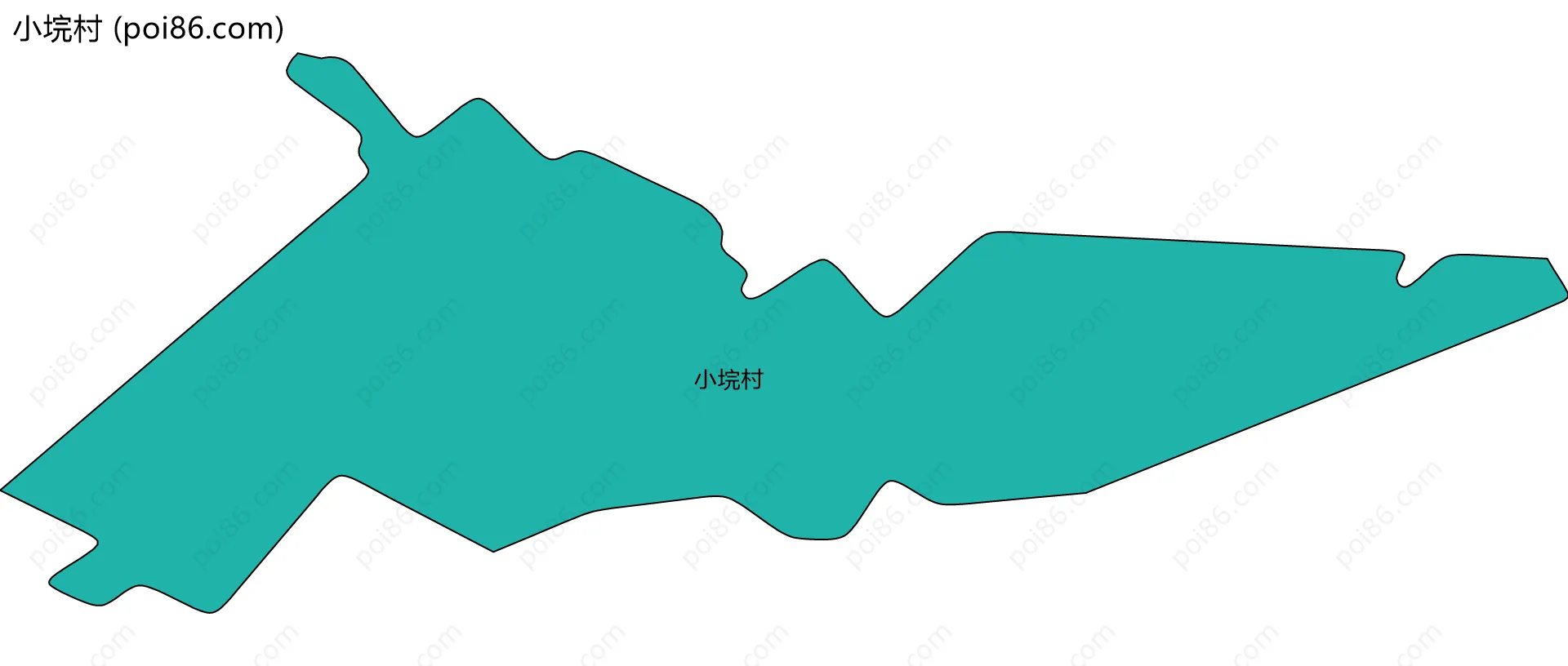 小垸村边界地图