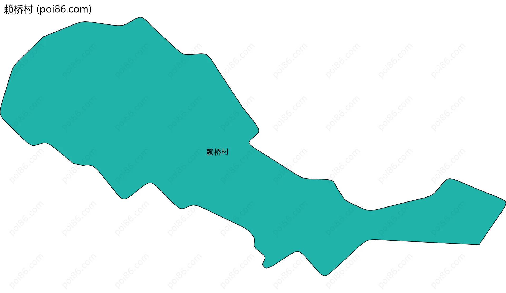 赖桥村边界地图