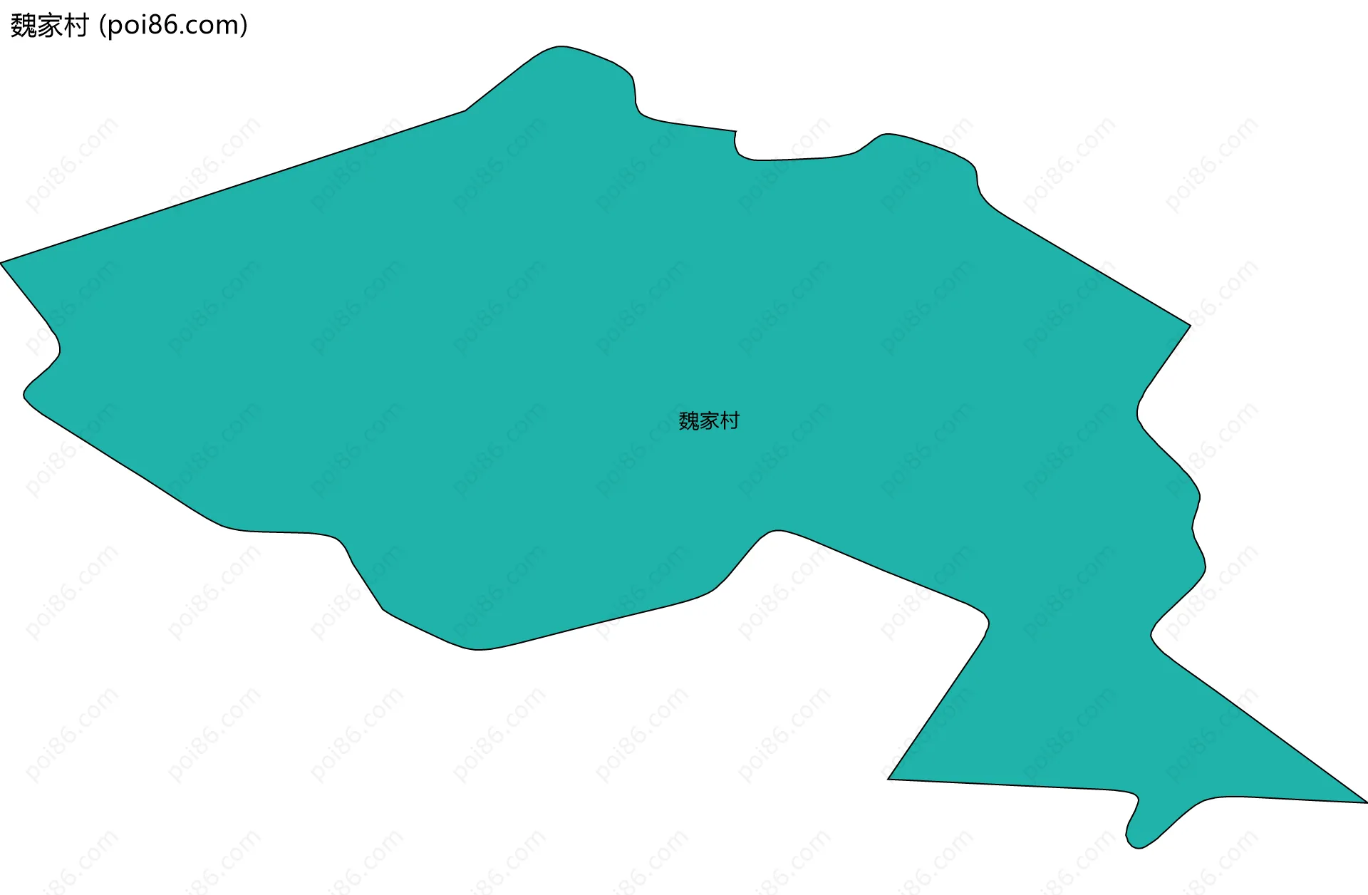 魏家村边界地图