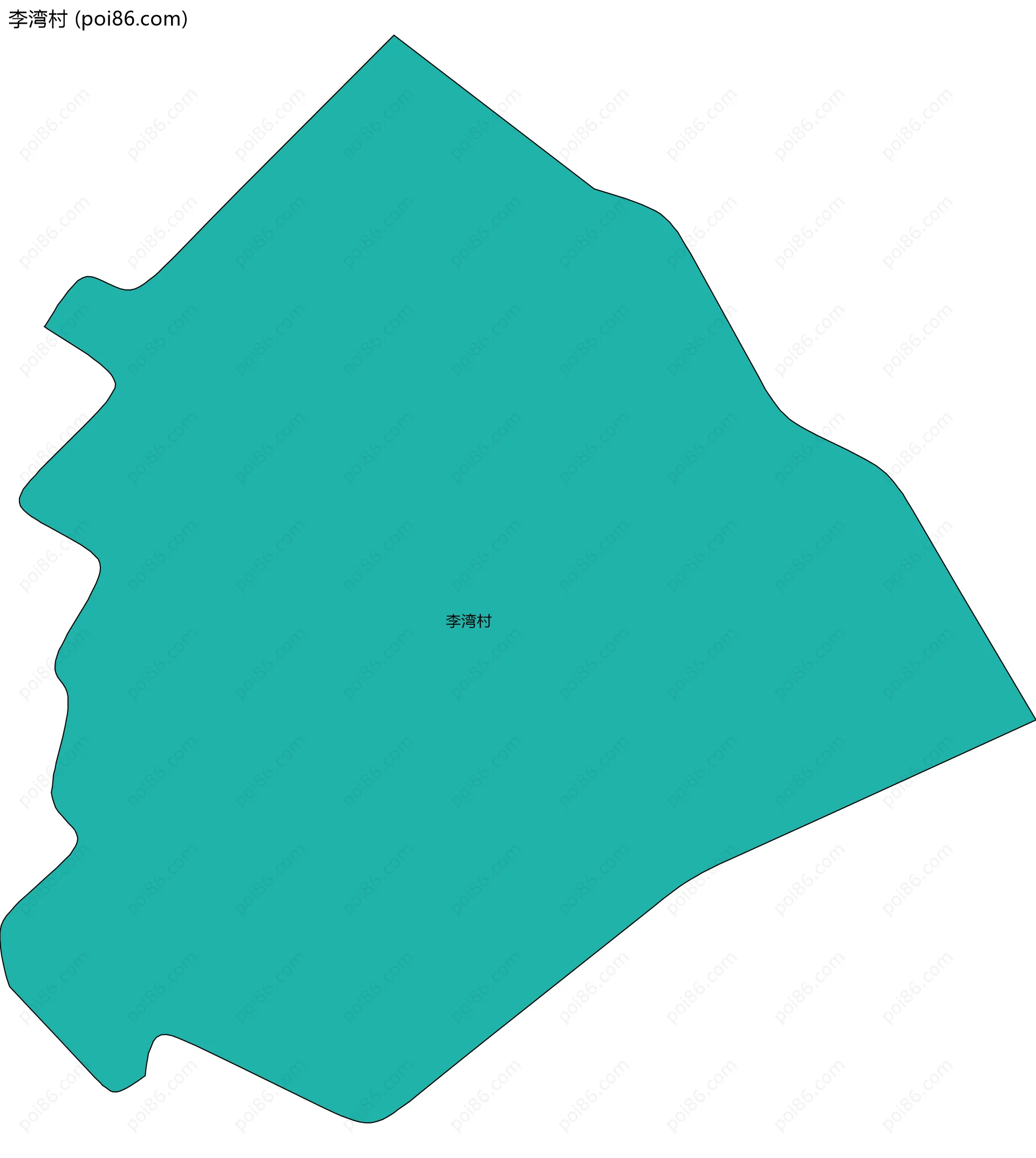 李湾村边界地图