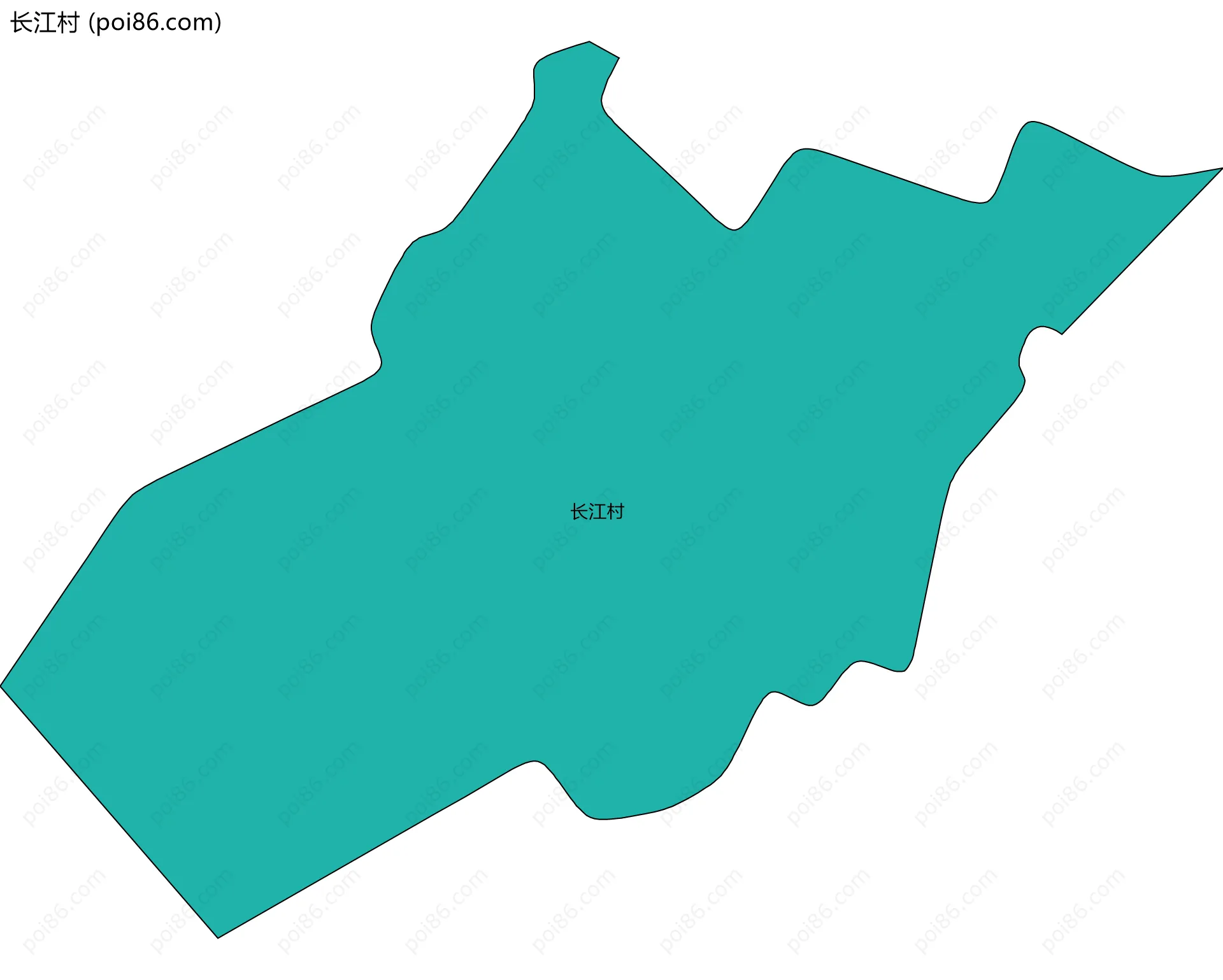 长江村边界地图