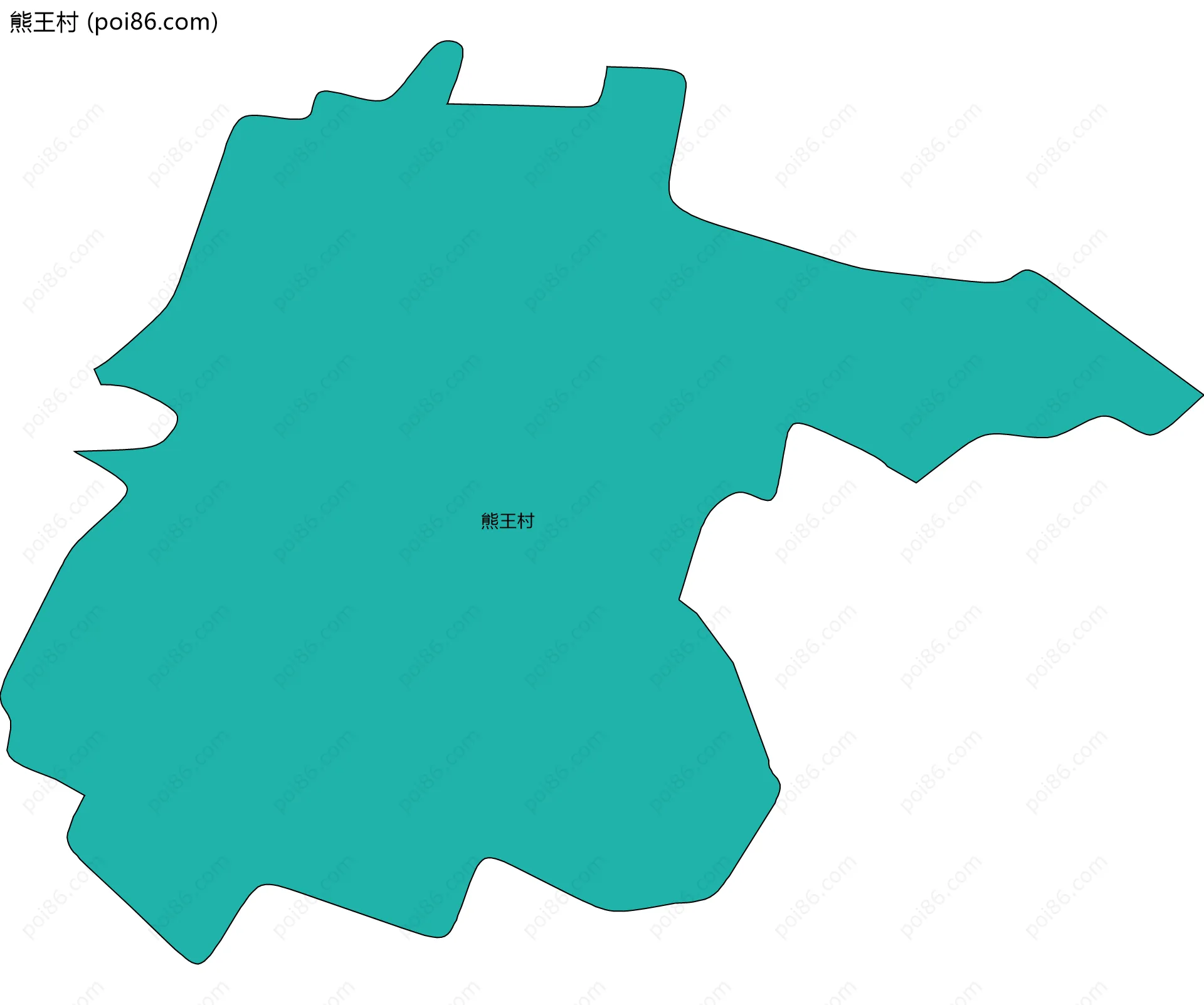 熊王村边界地图