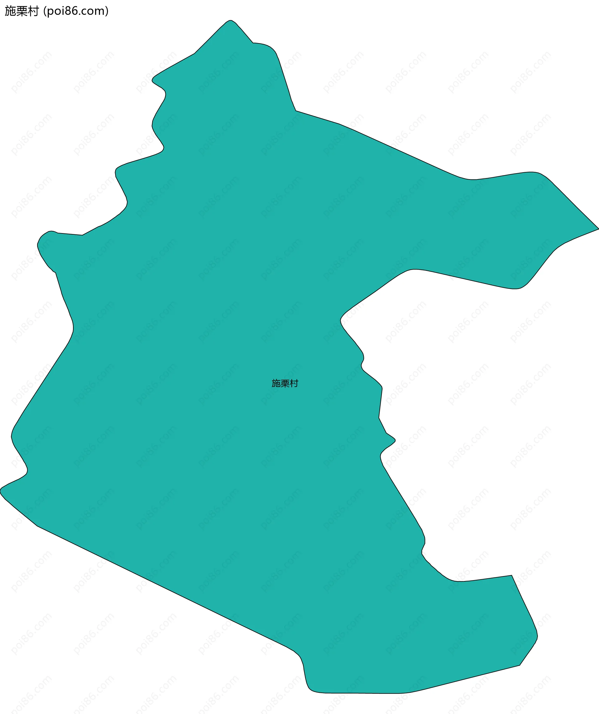 施栗村边界地图