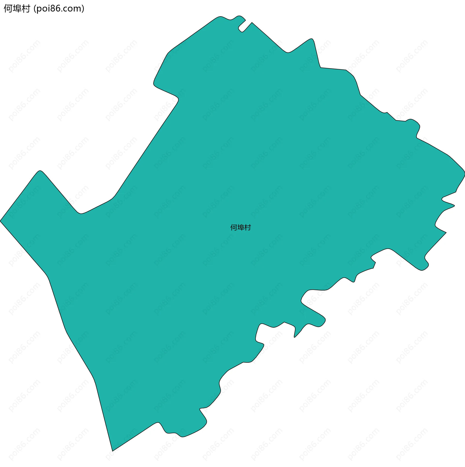 何埠村边界地图