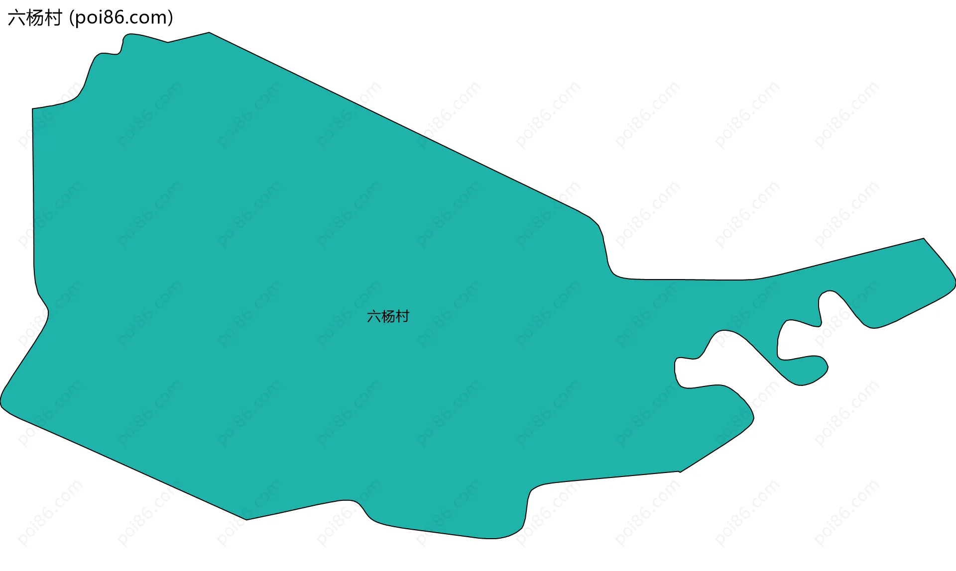 六杨村边界地图