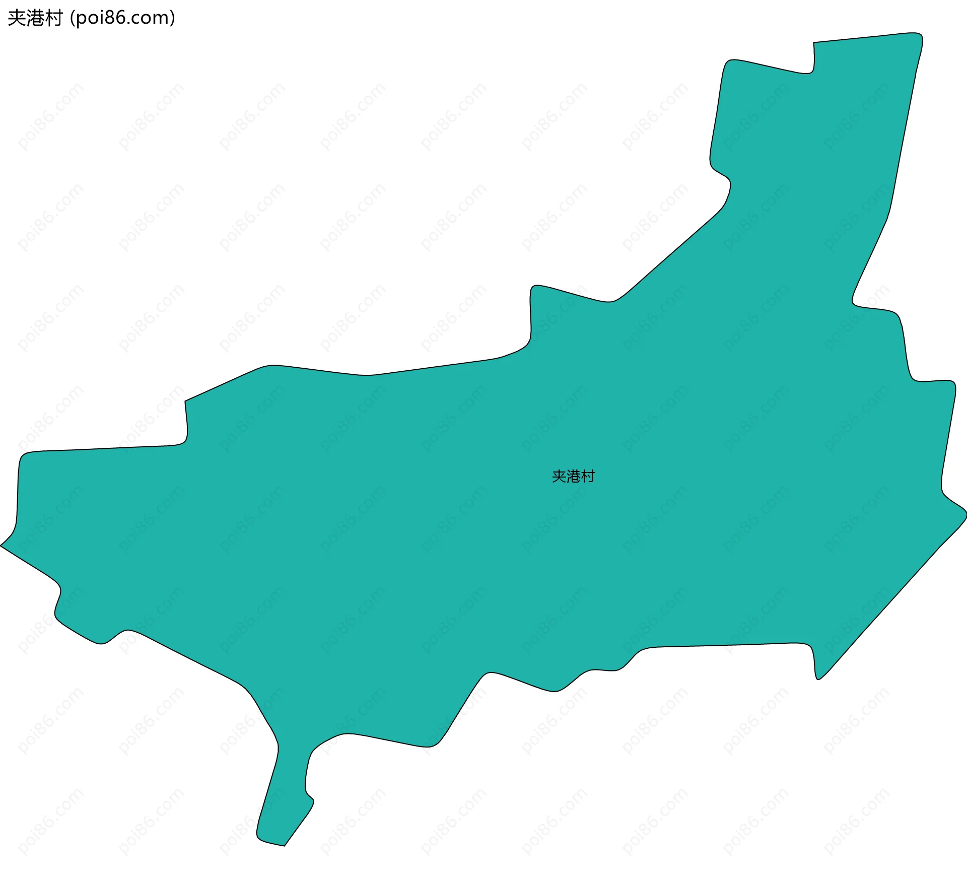 夹港村边界地图