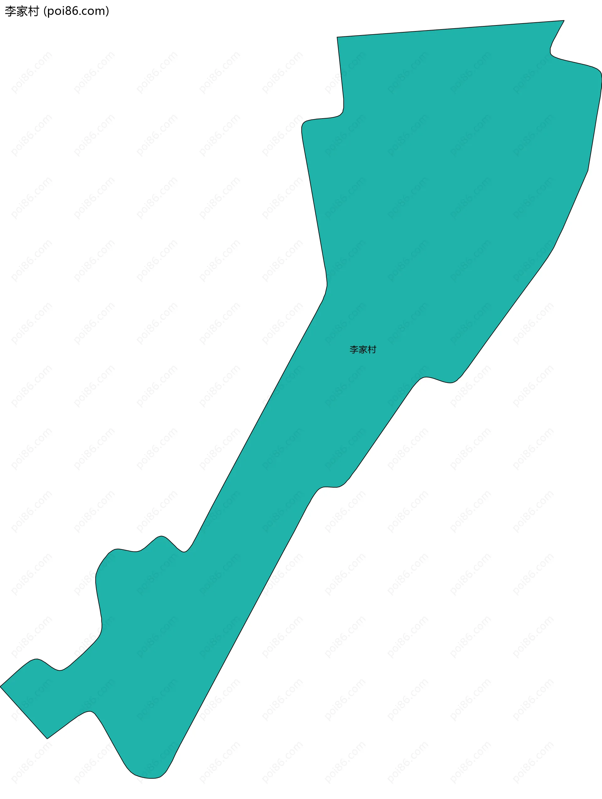李家村边界地图