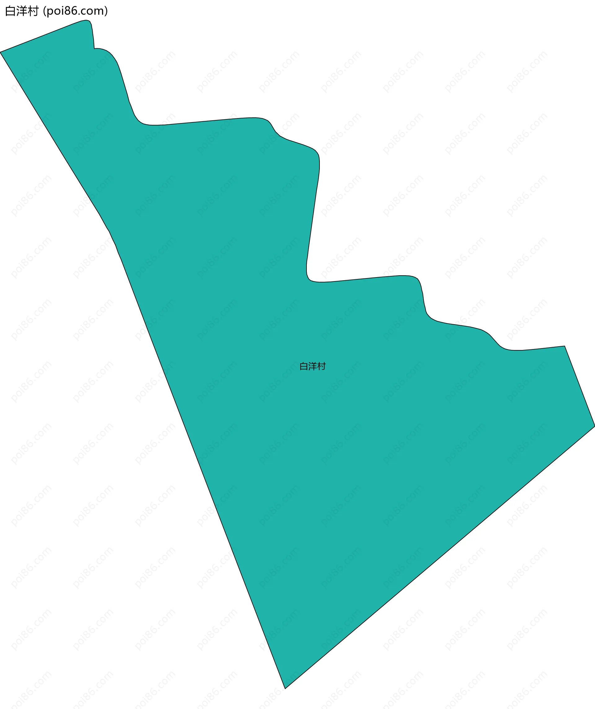 白洋村边界地图