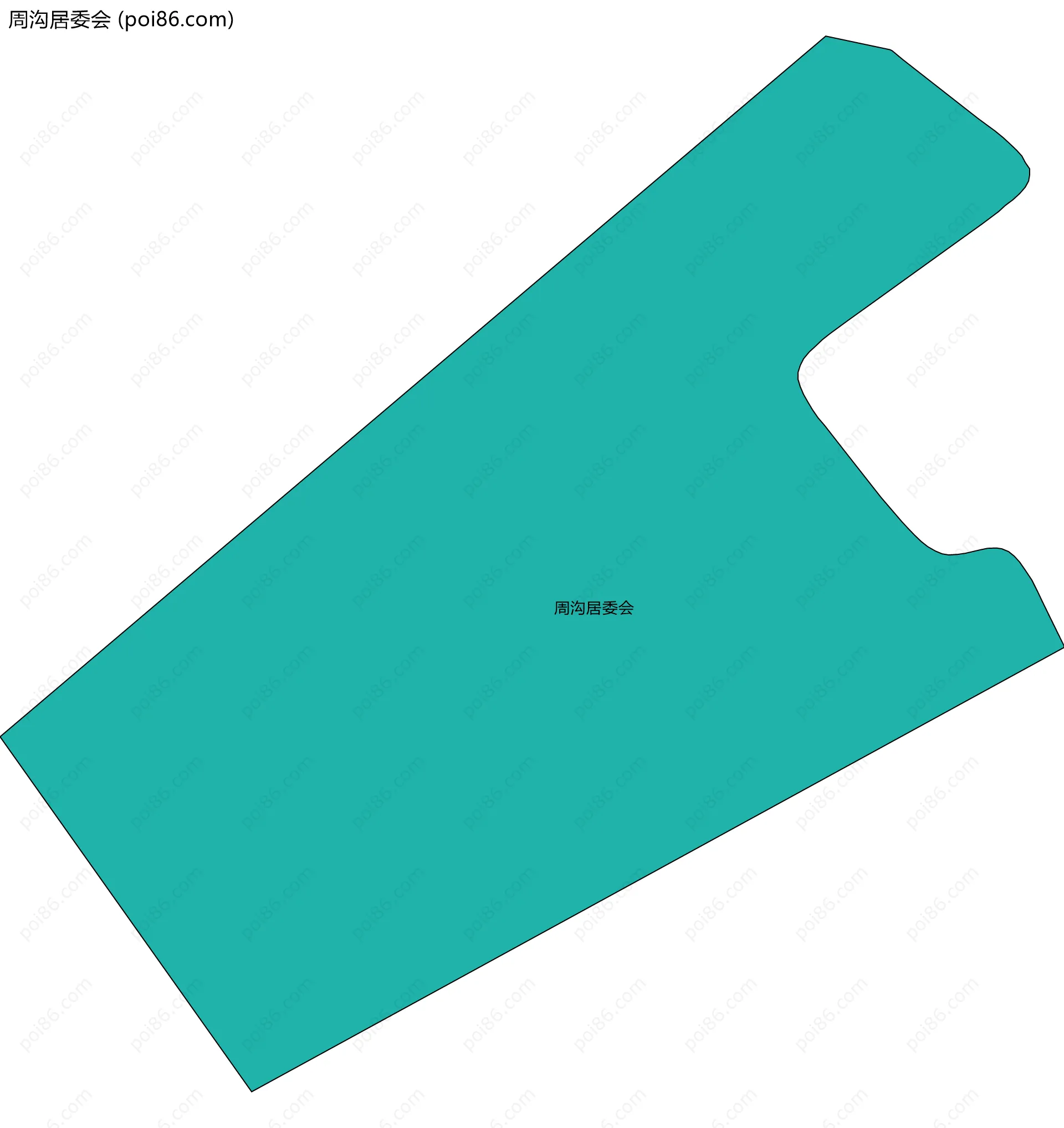 周沟居委会边界地图