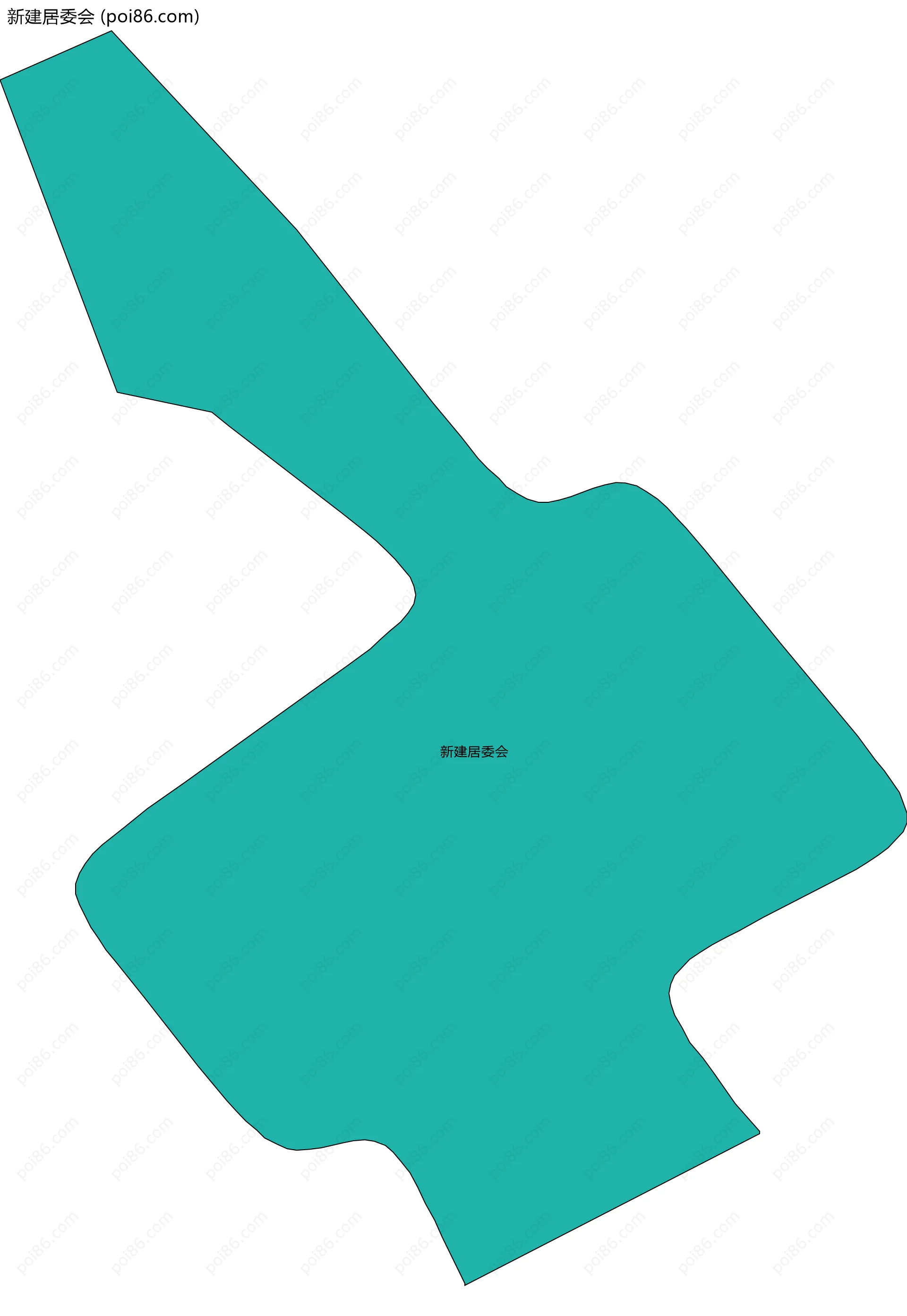 新建居委会边界地图