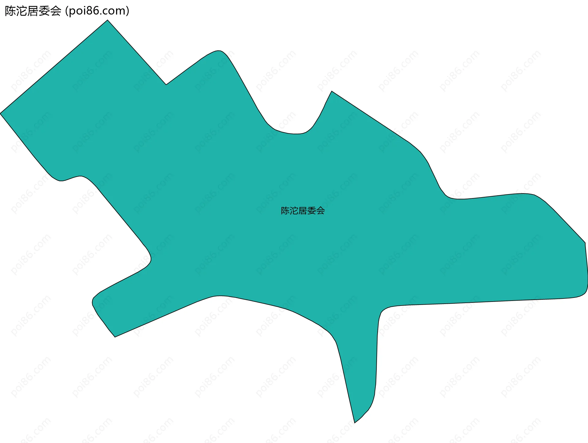 陈沱居委会边界地图