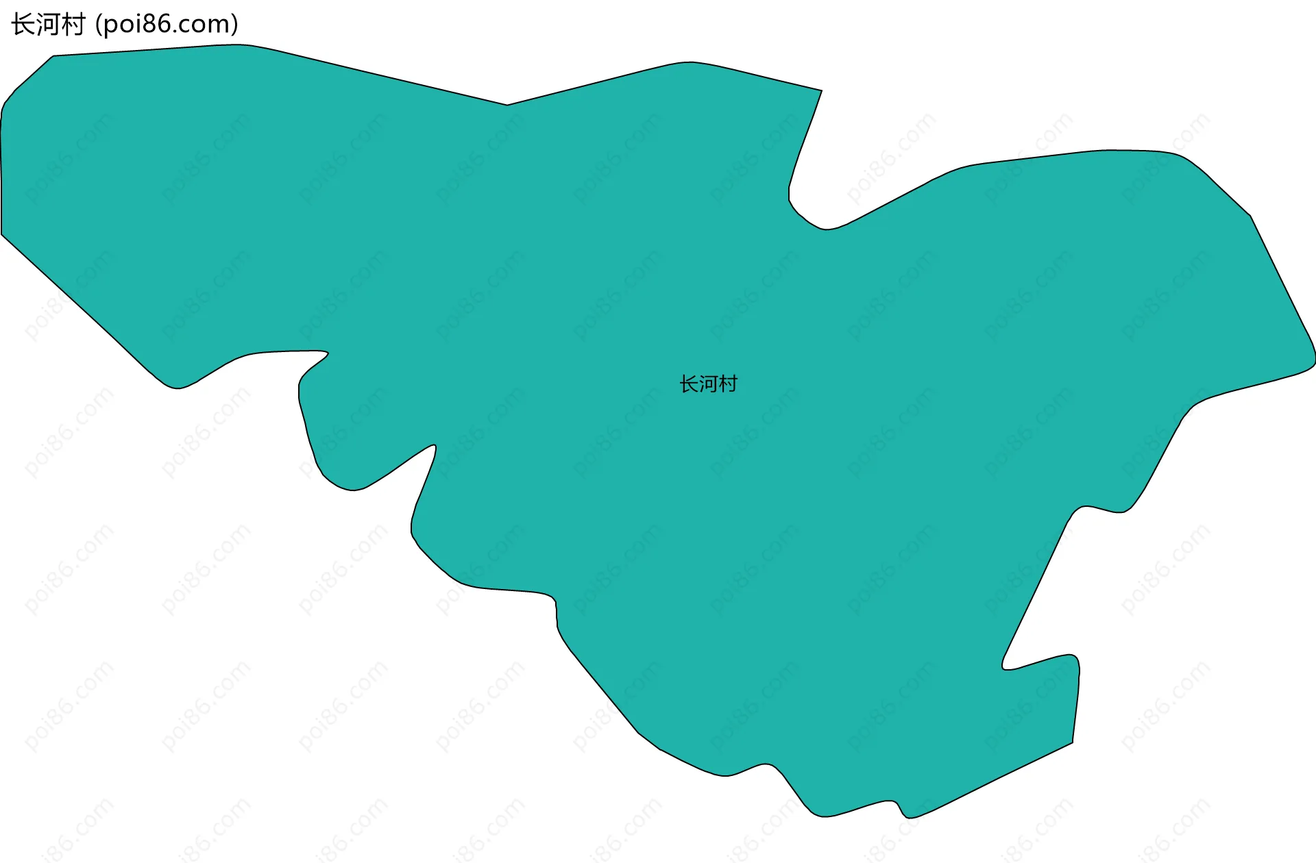 长河村边界地图
