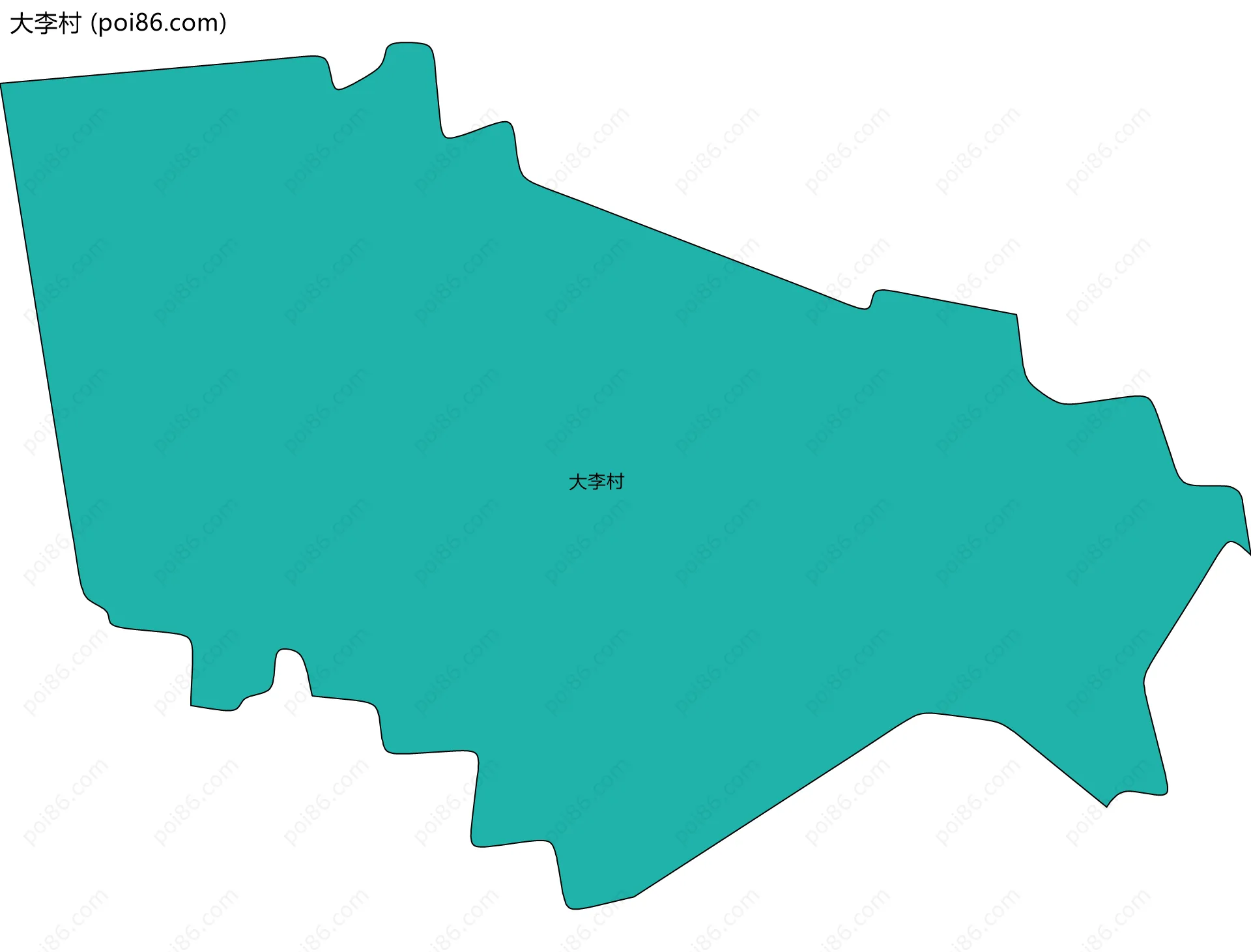 大李村边界地图