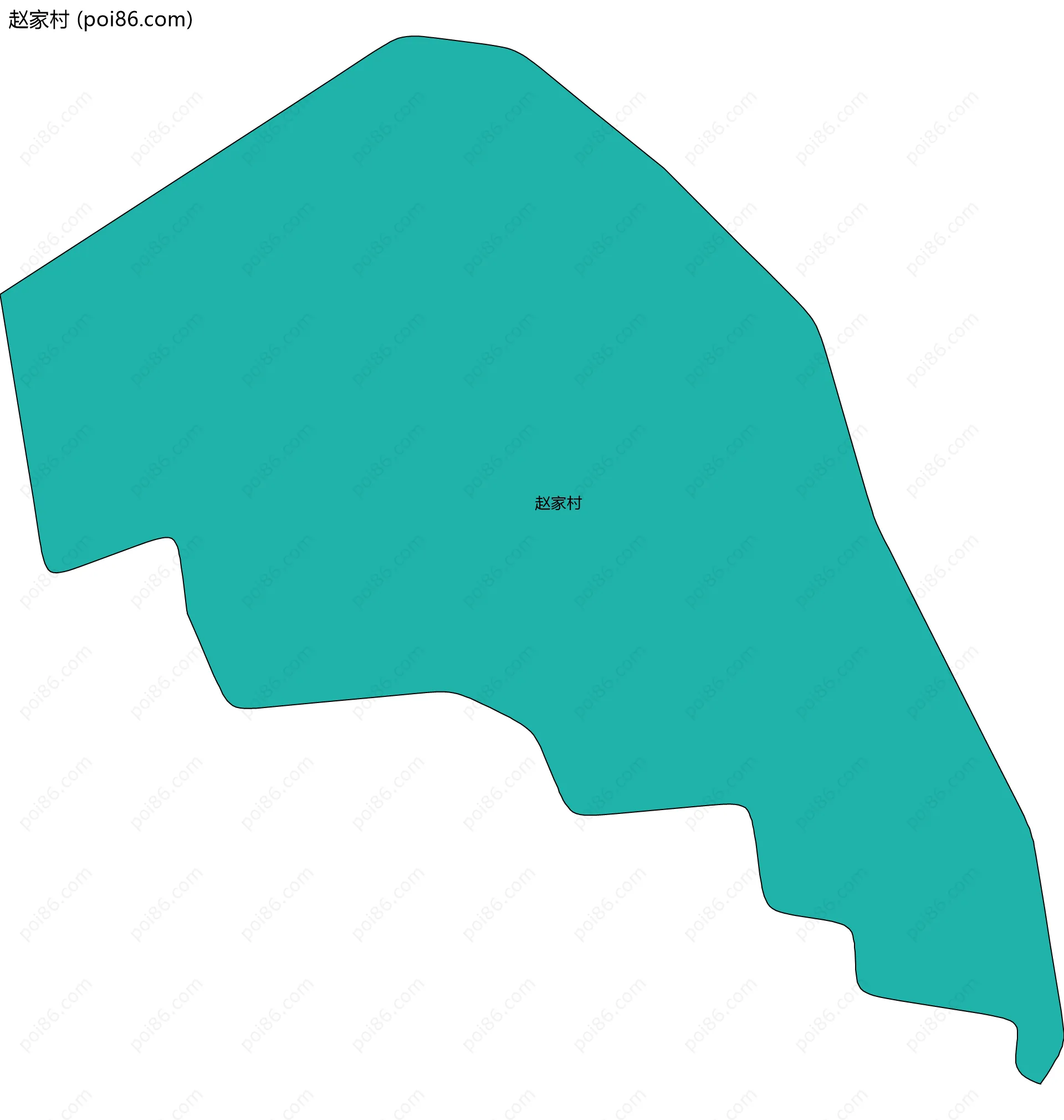 赵家村边界地图