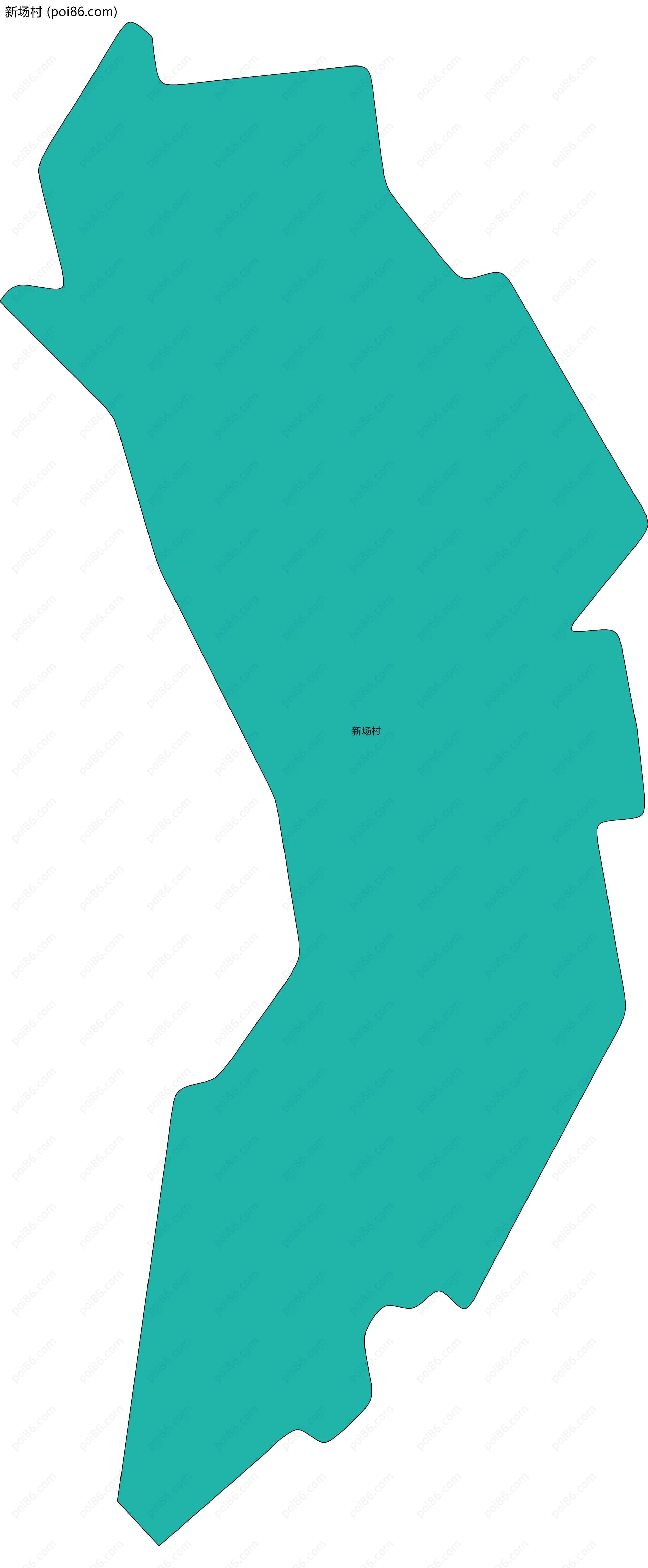 新场村边界地图