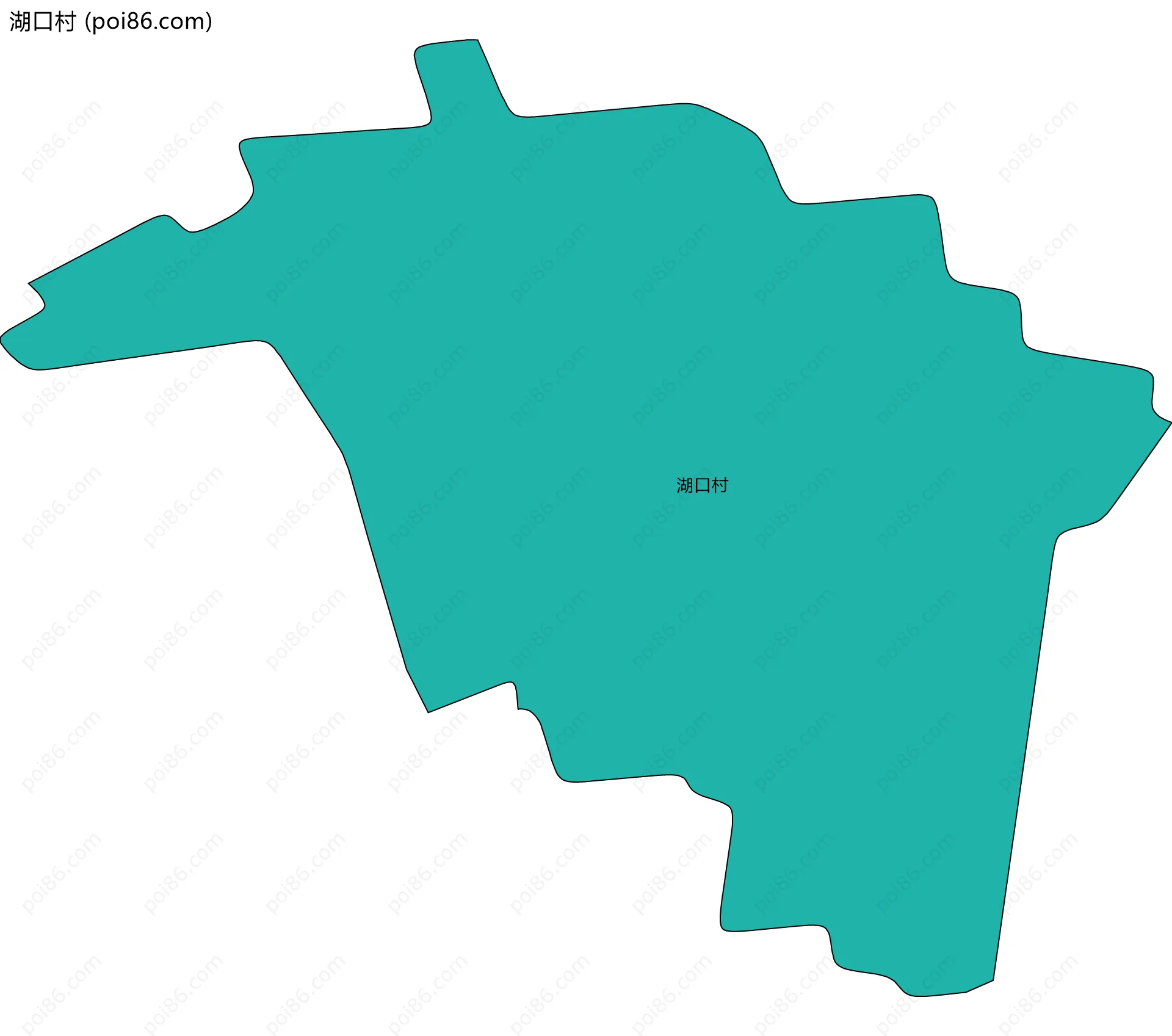 湖口村边界地图