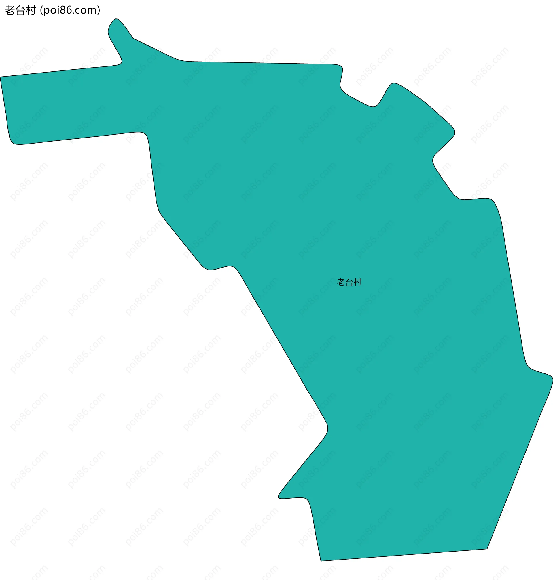 老台村边界地图