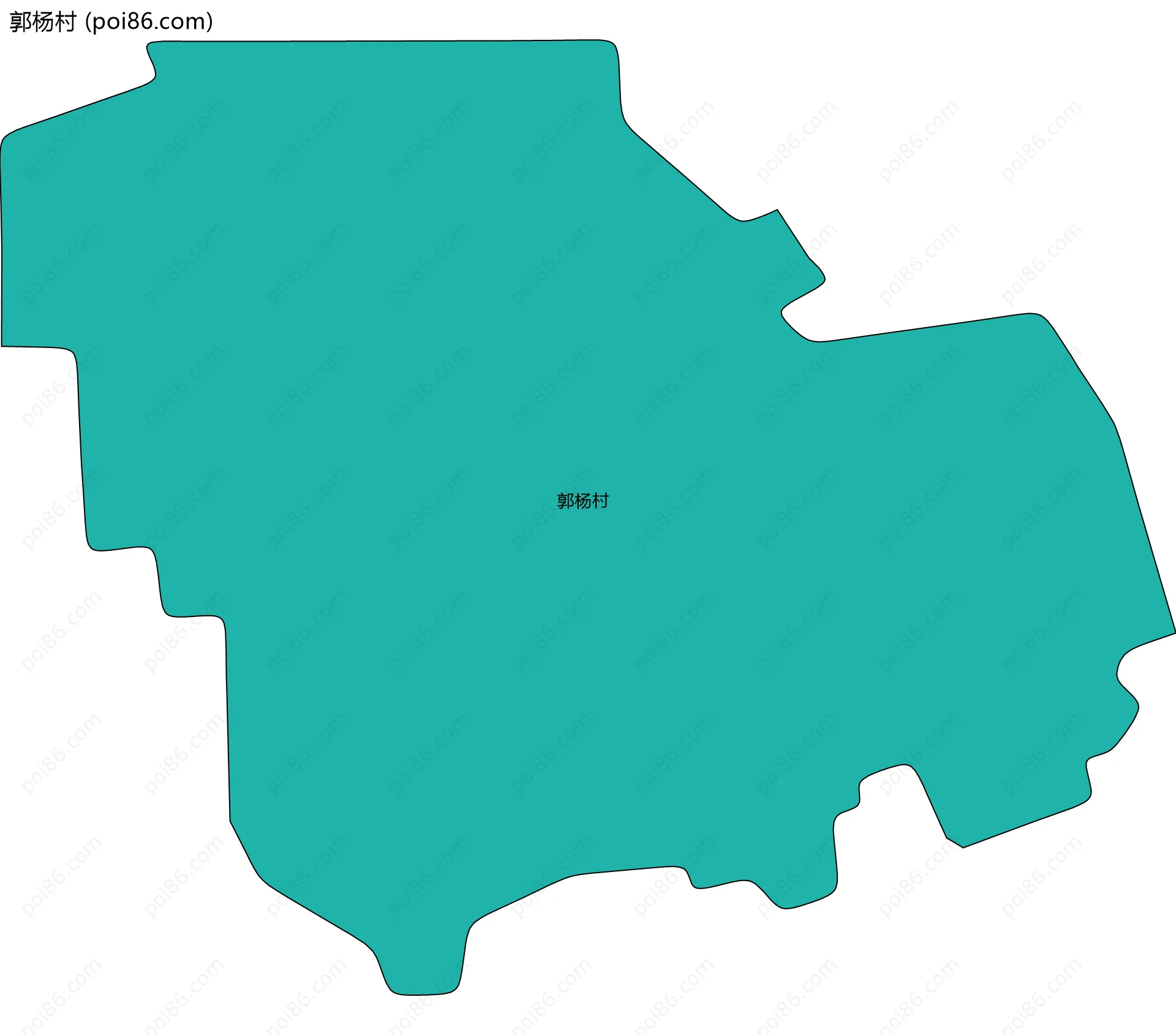 郭杨村边界地图