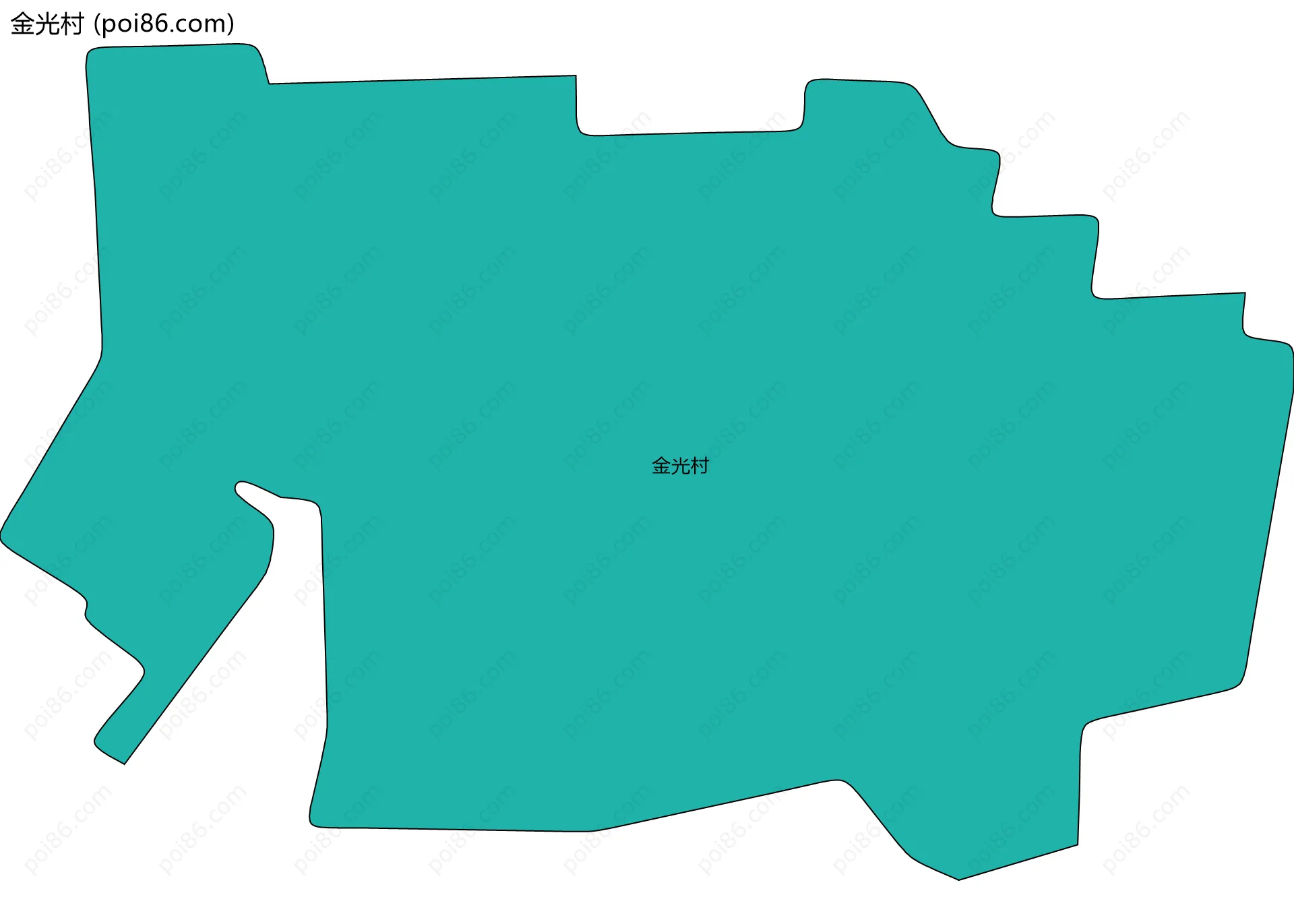 金光村边界地图