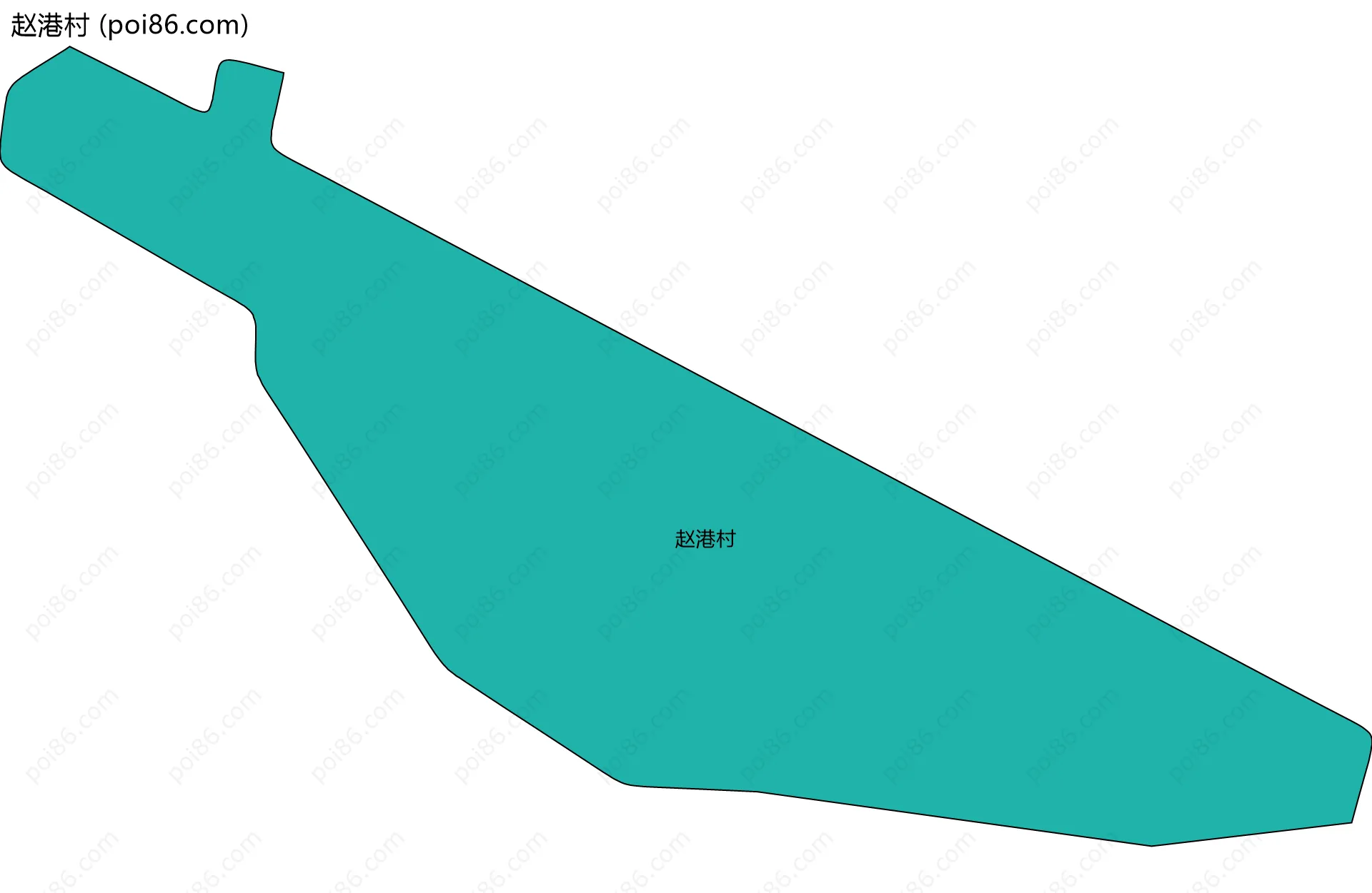 赵港村边界地图