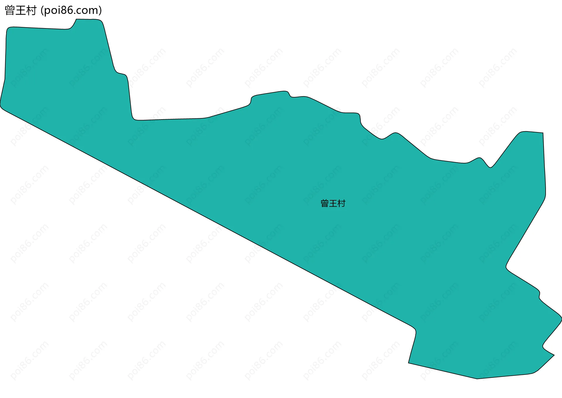 曾王村边界地图