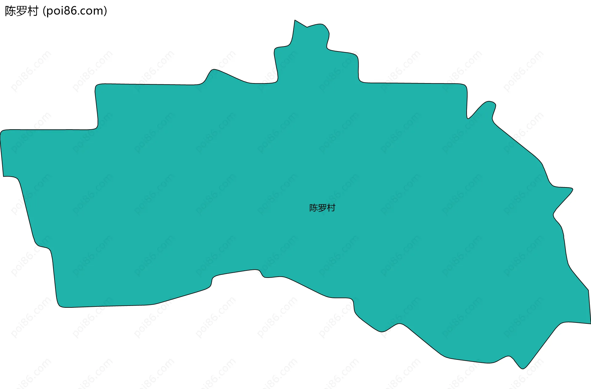陈罗村边界地图