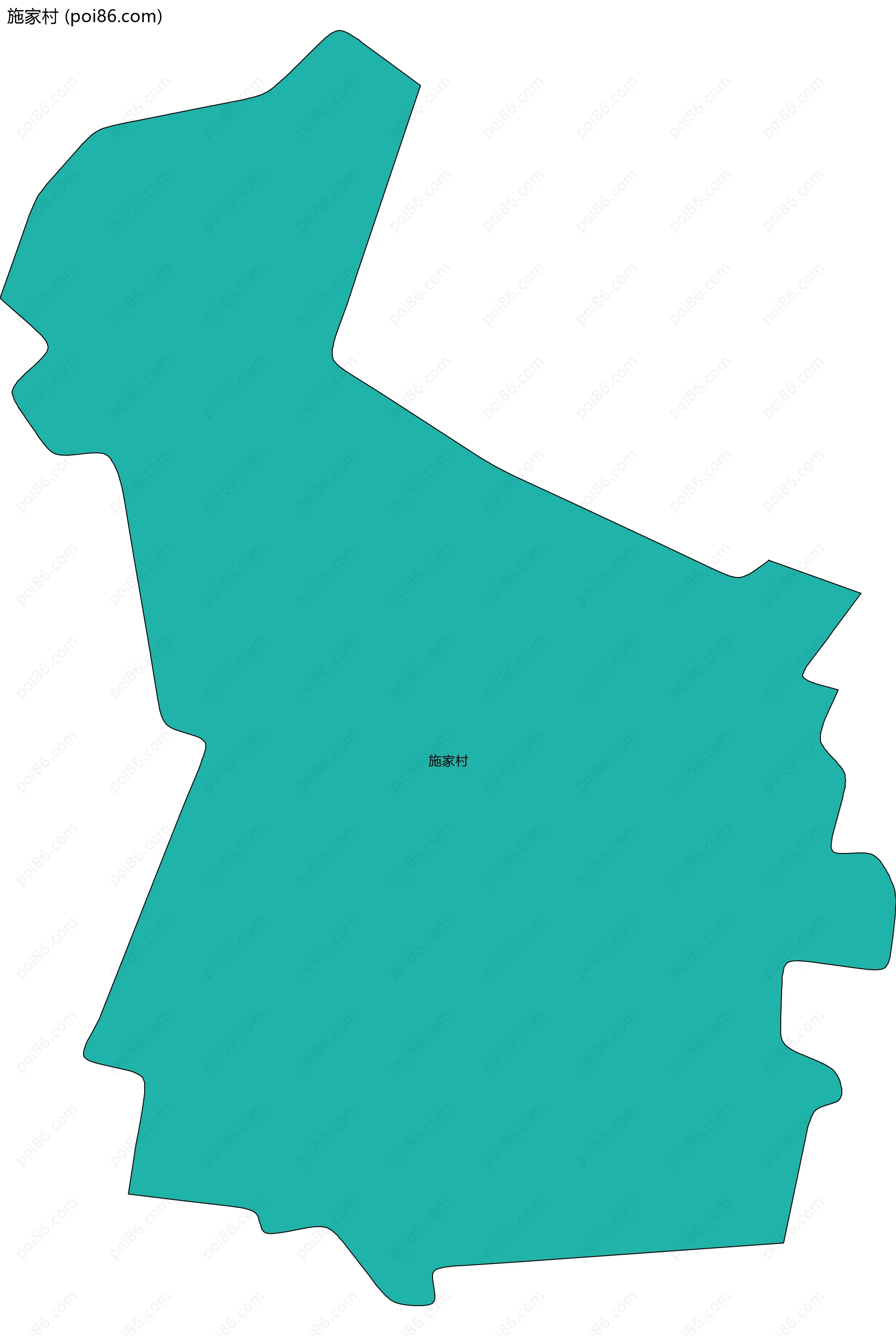 施家村边界地图