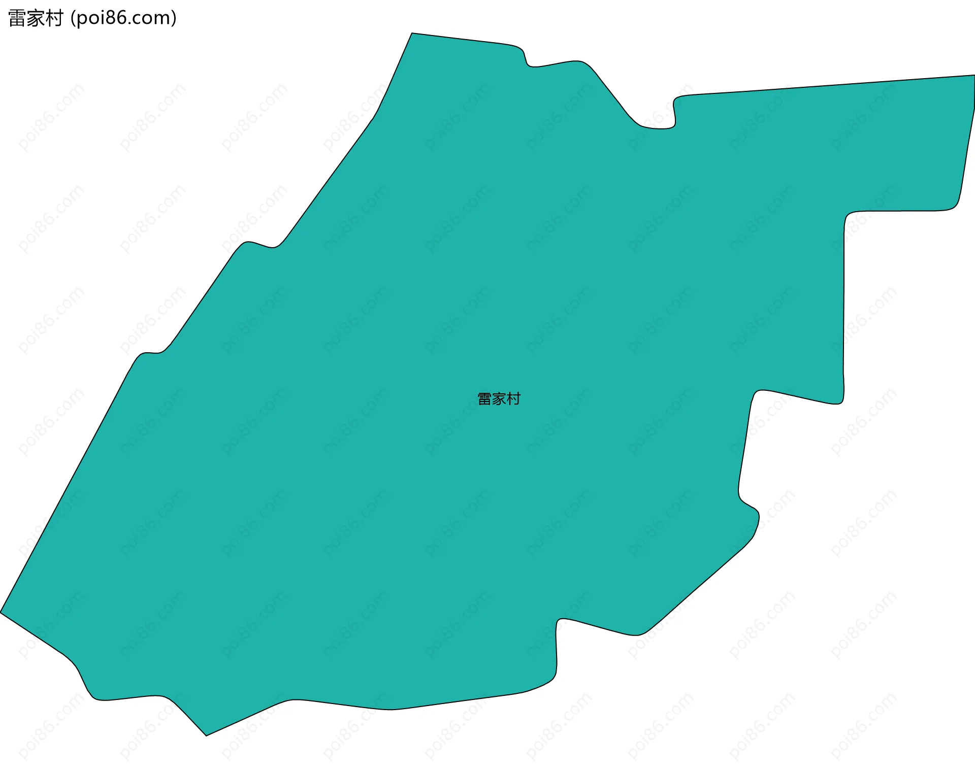 雷家村边界地图