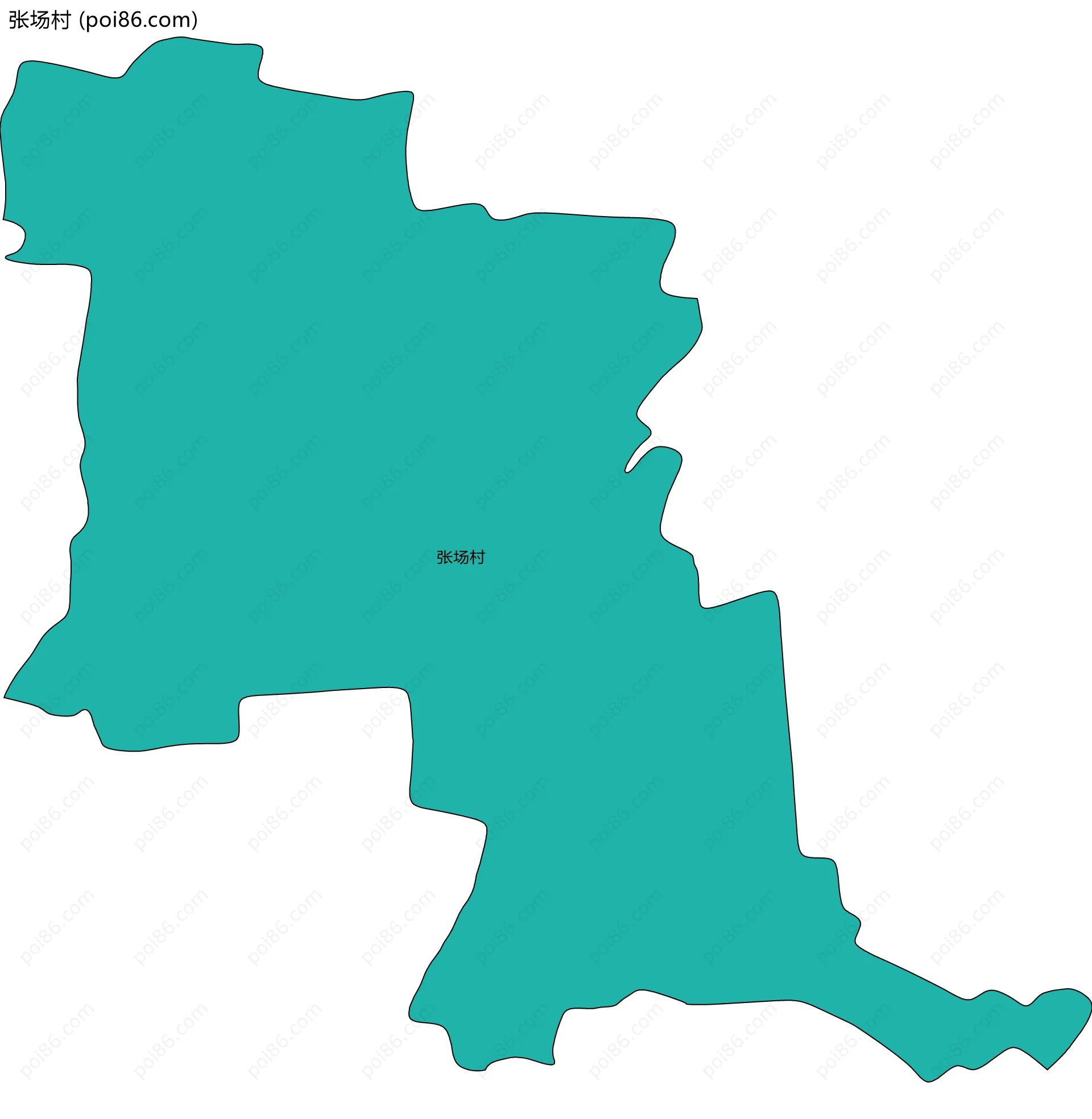 张场村边界地图