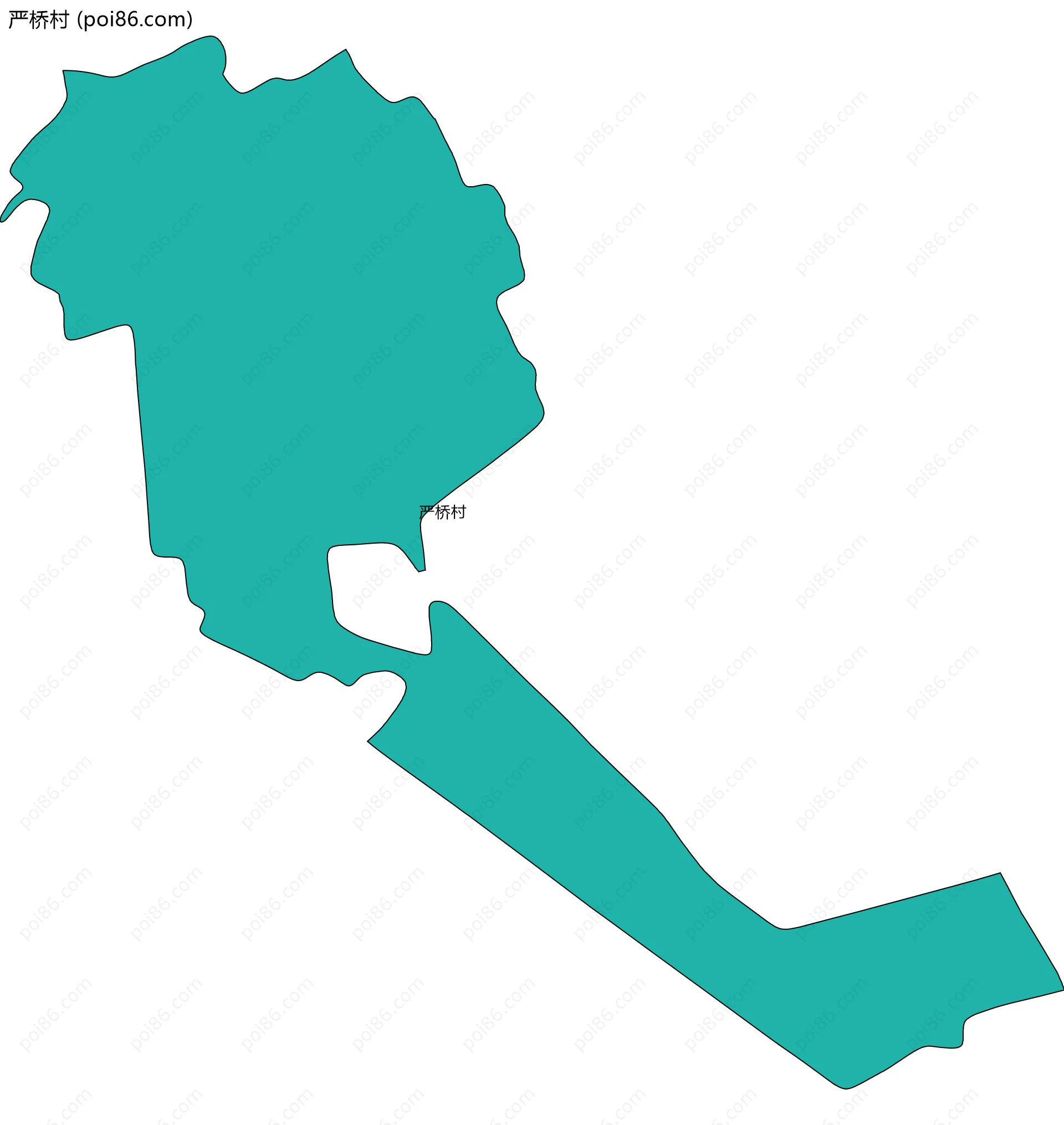 严桥村边界地图