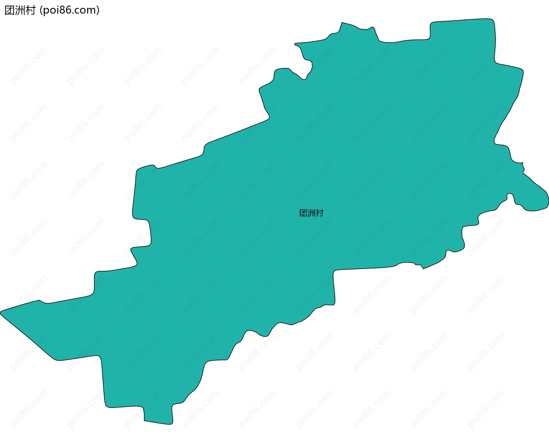 团洲村边界地图