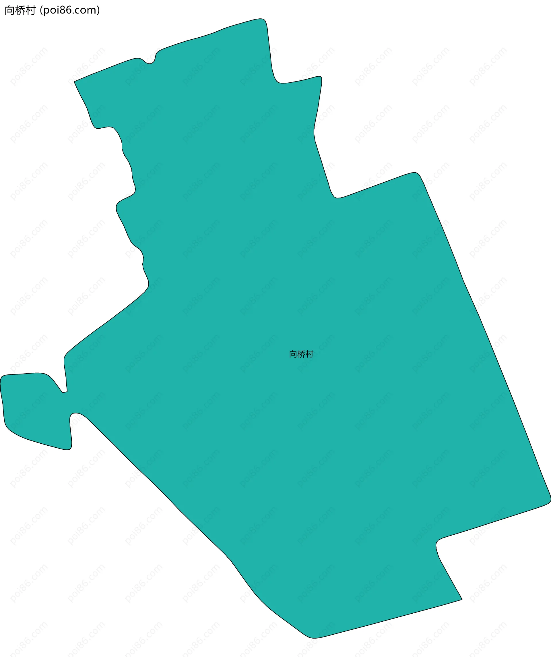 向桥村边界地图