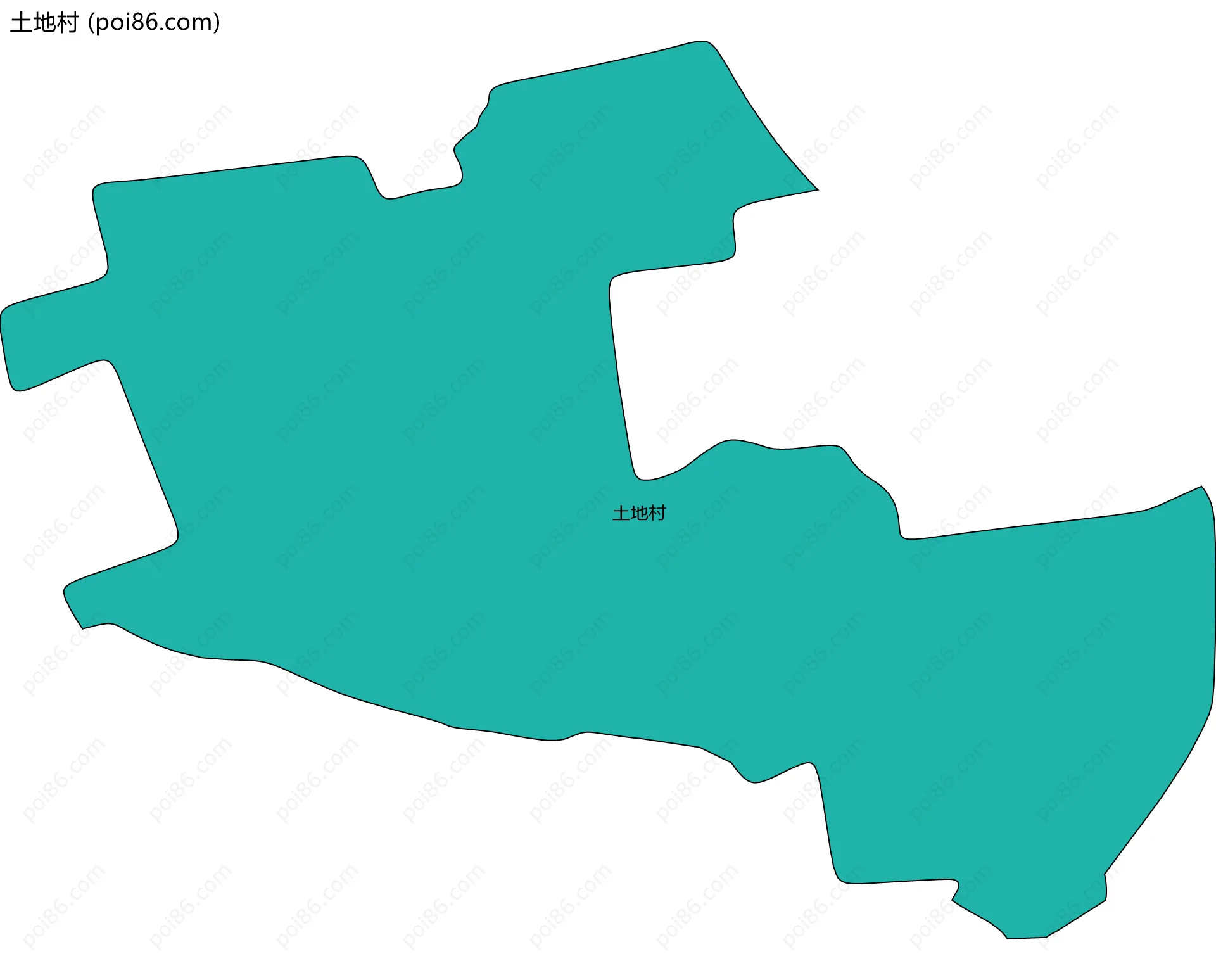 土地村边界地图