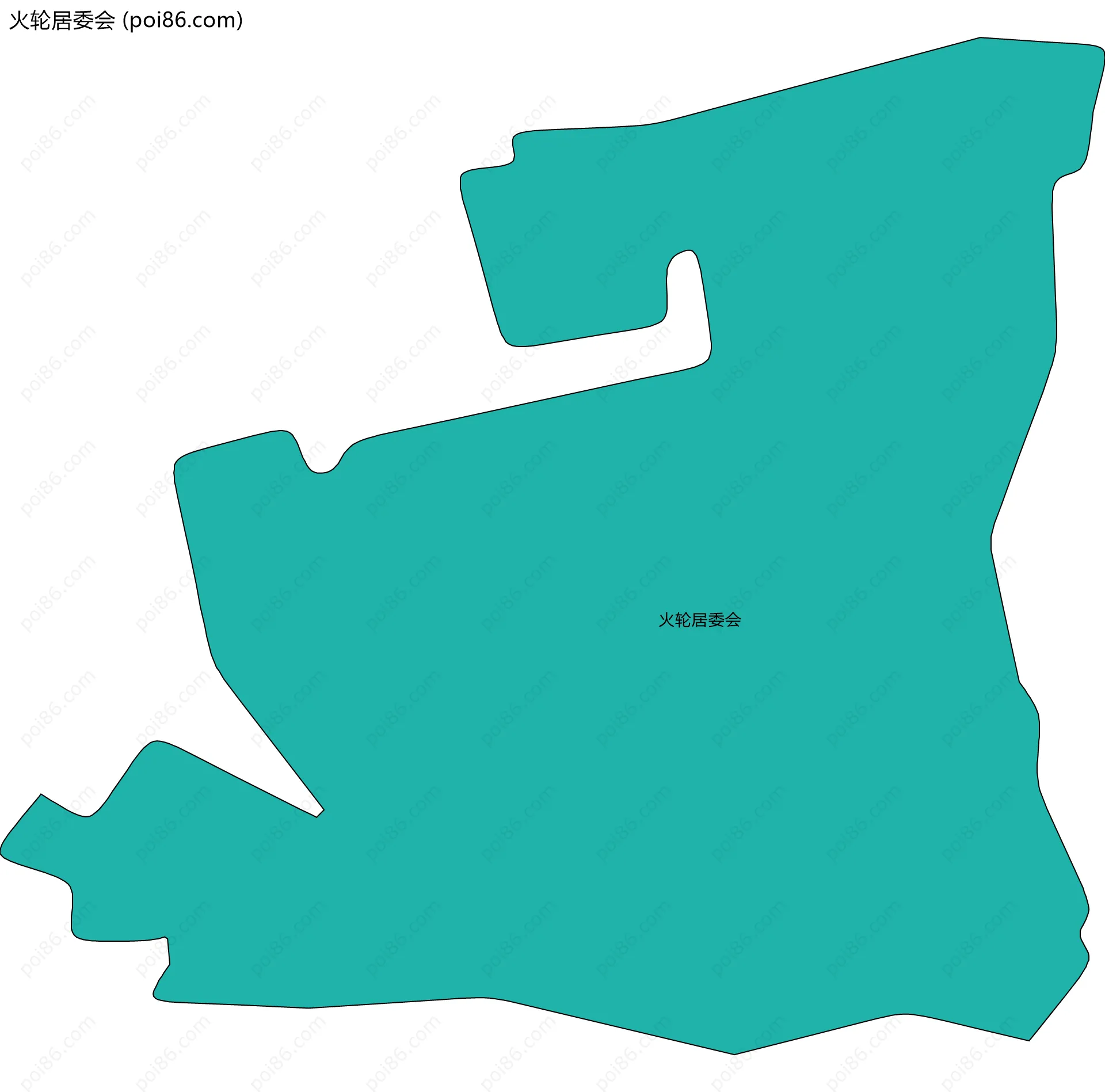 火轮居委会边界地图