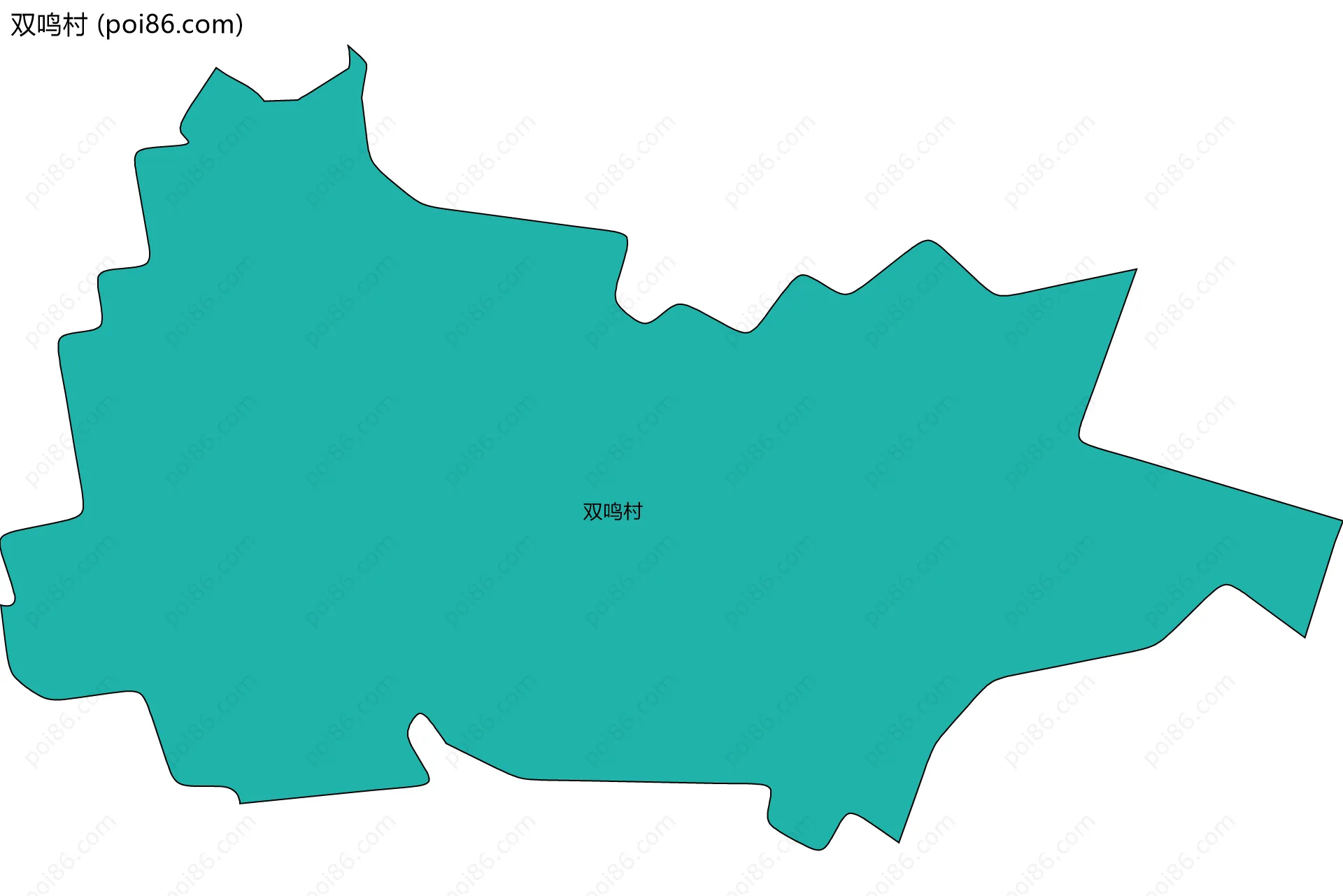 双鸣村边界地图