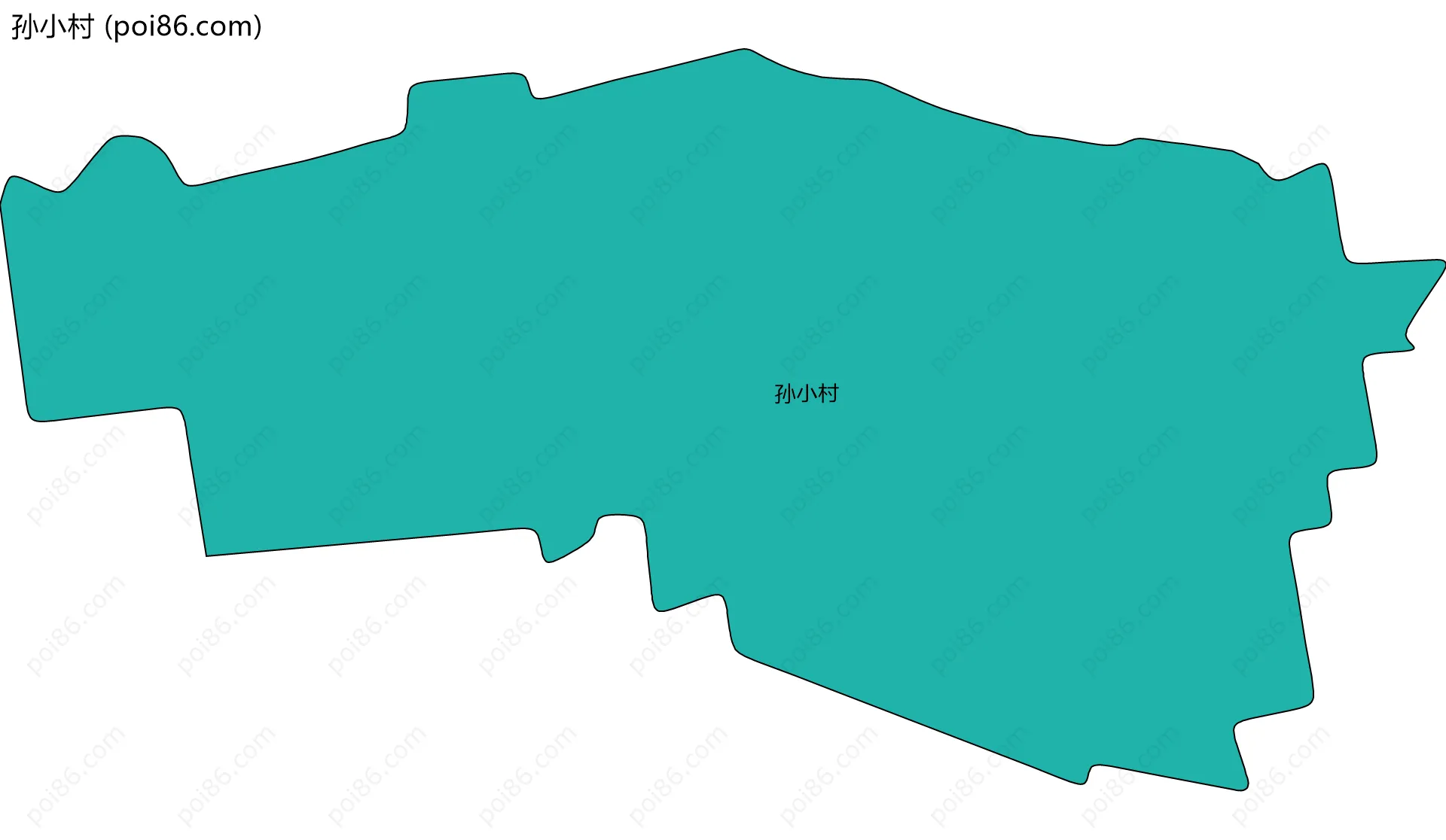 孙小村边界地图