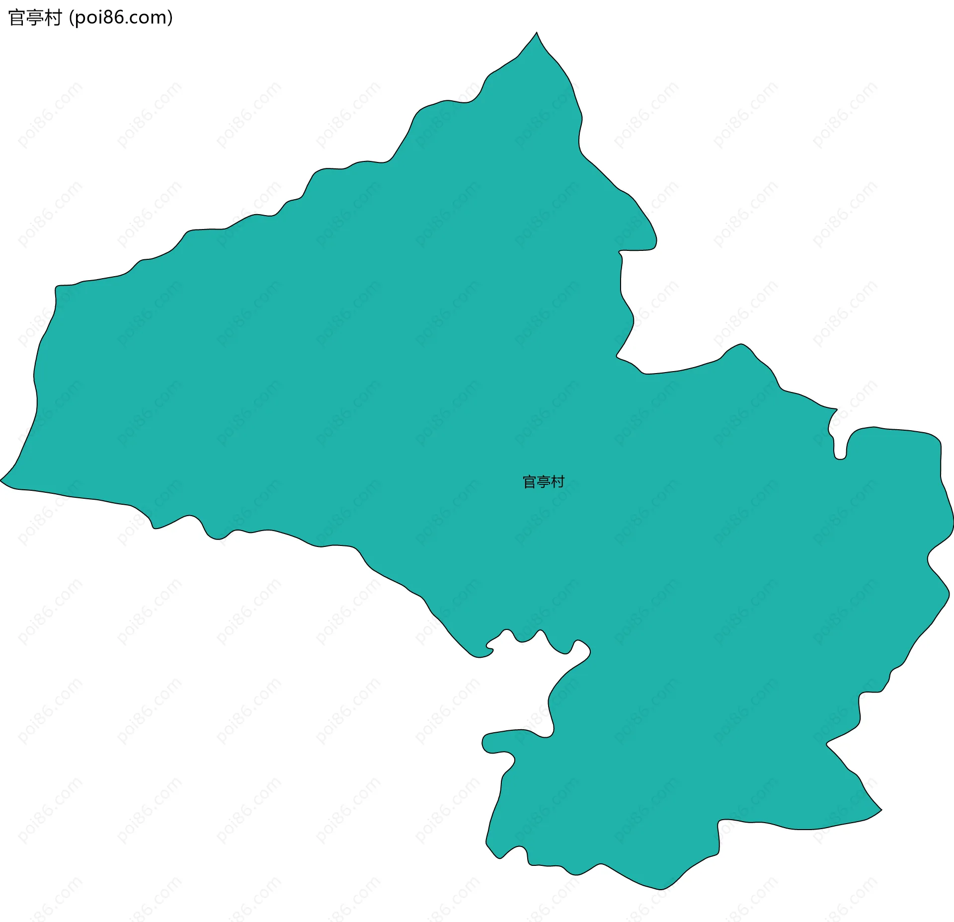 官亭村边界地图