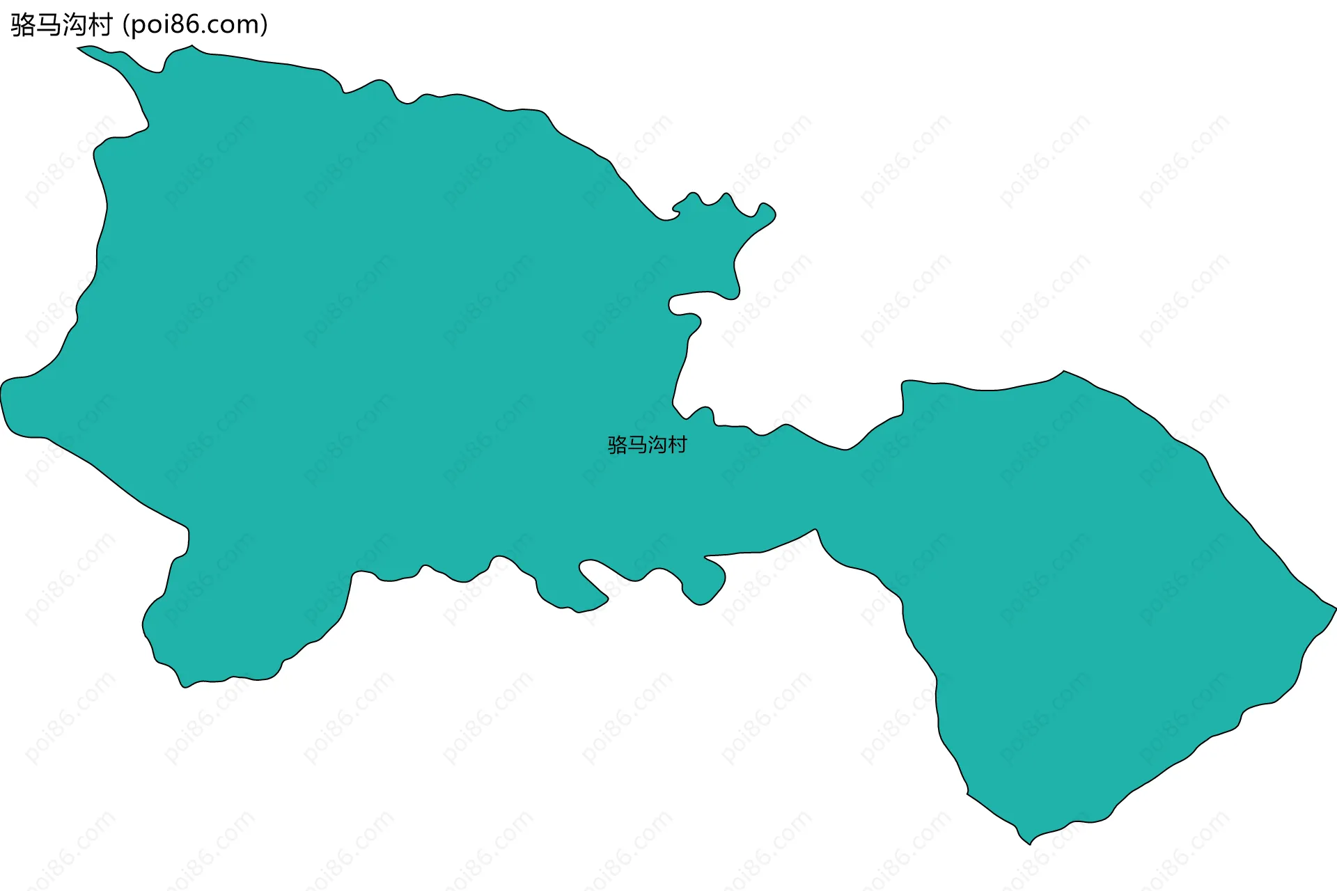 骆马沟村边界地图
