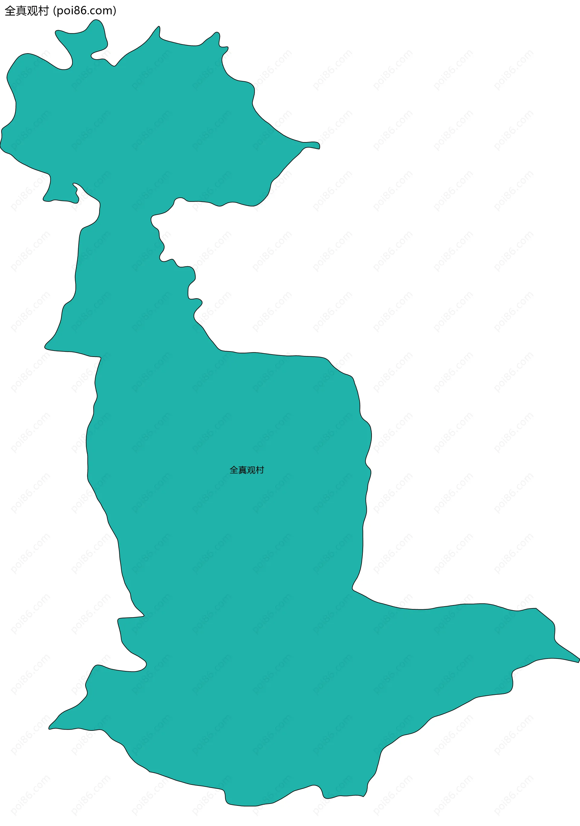 全真观村边界地图