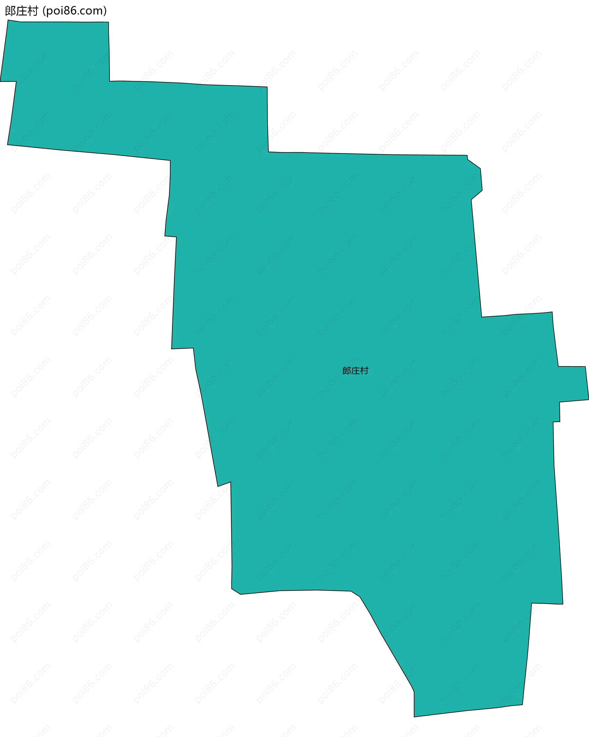 郎庄村边界地图