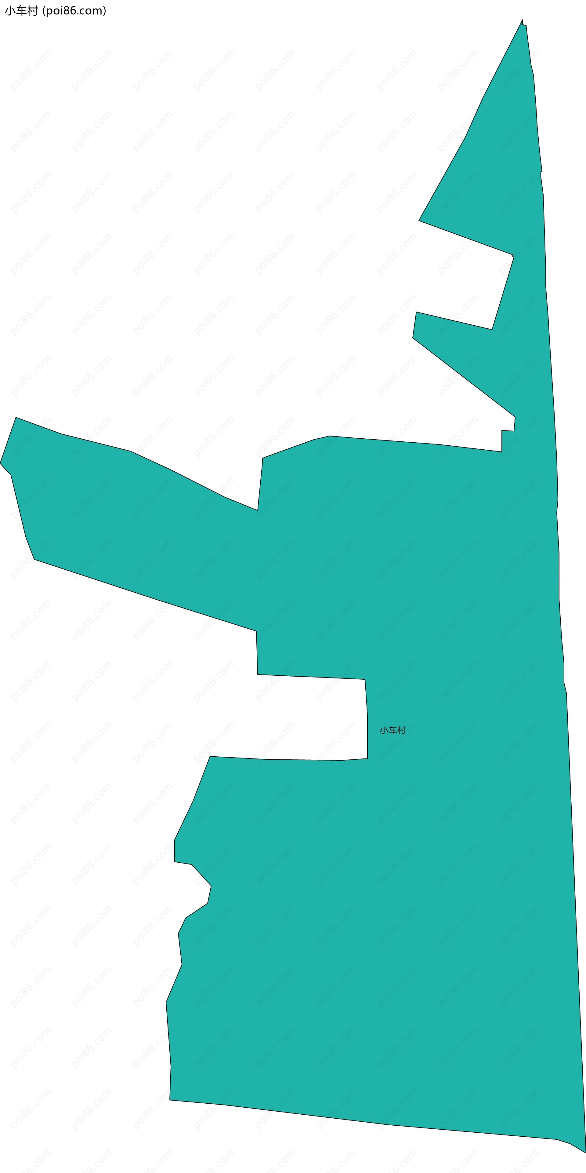 小车村边界地图