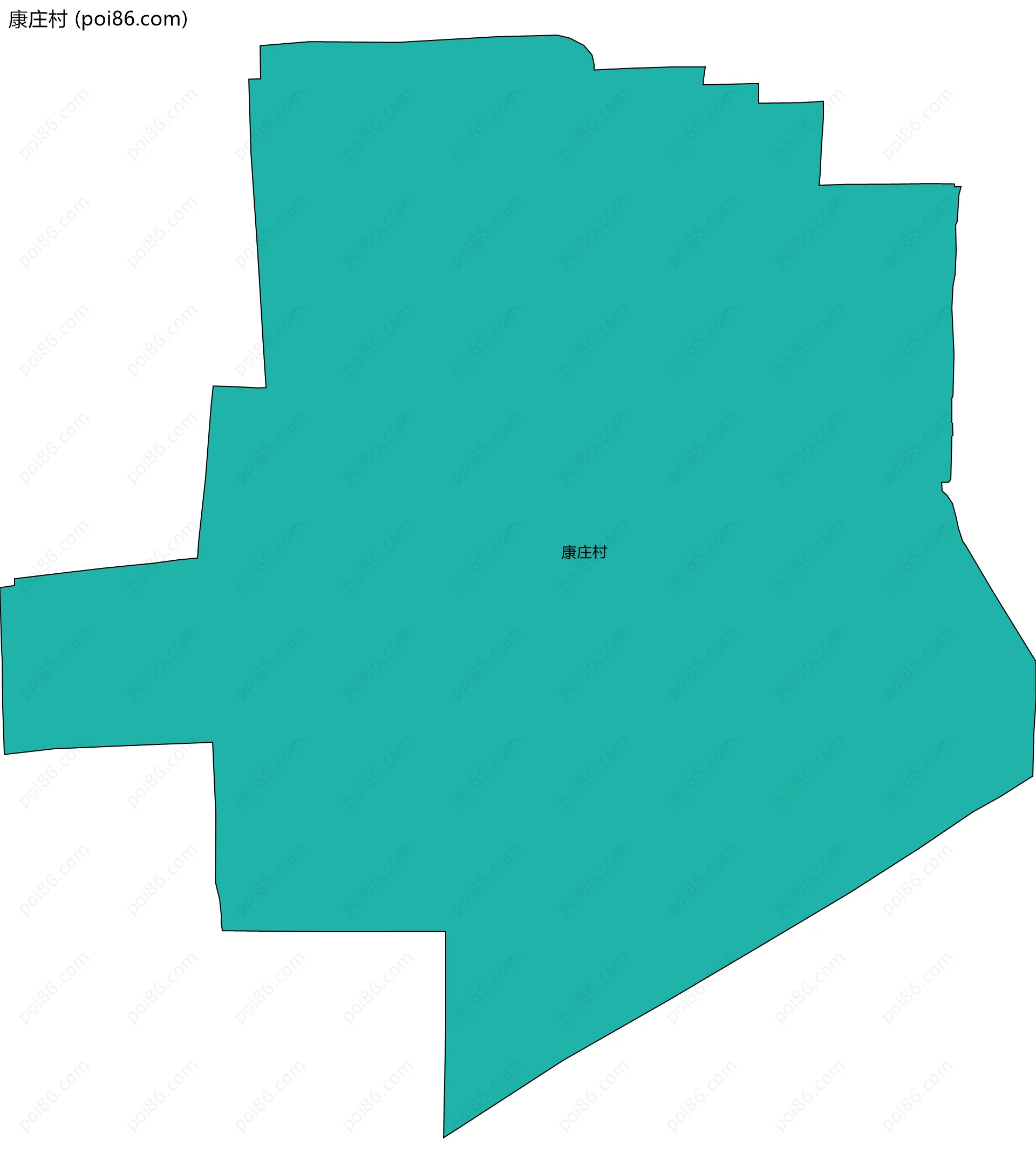 康庄村边界地图