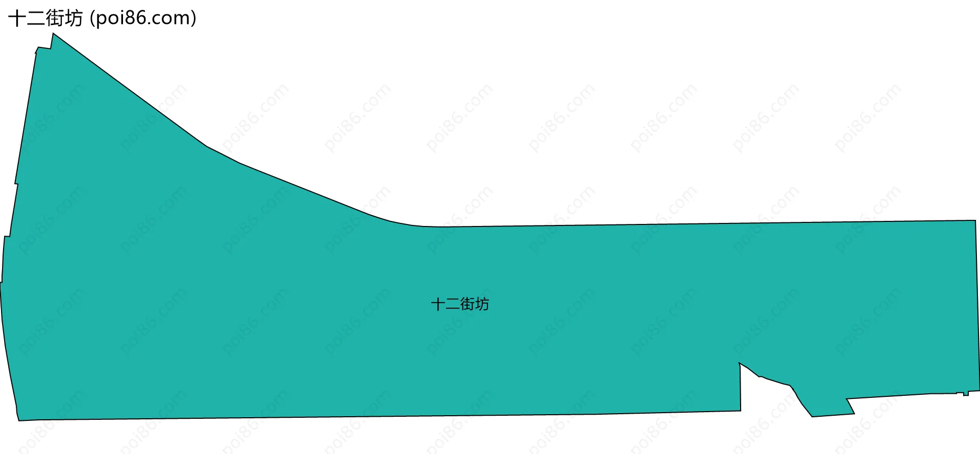 十二街坊边界地图