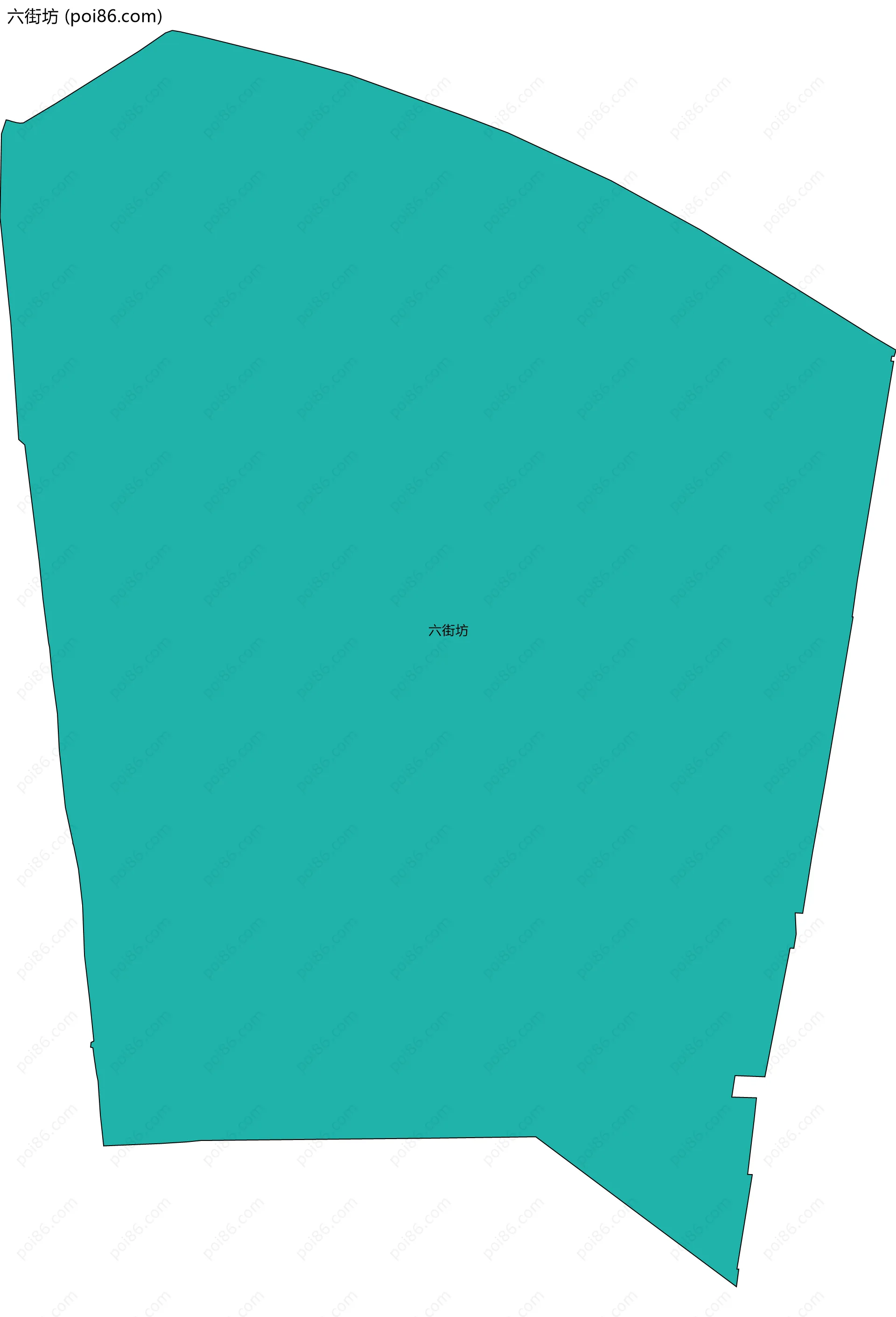 六街坊边界地图