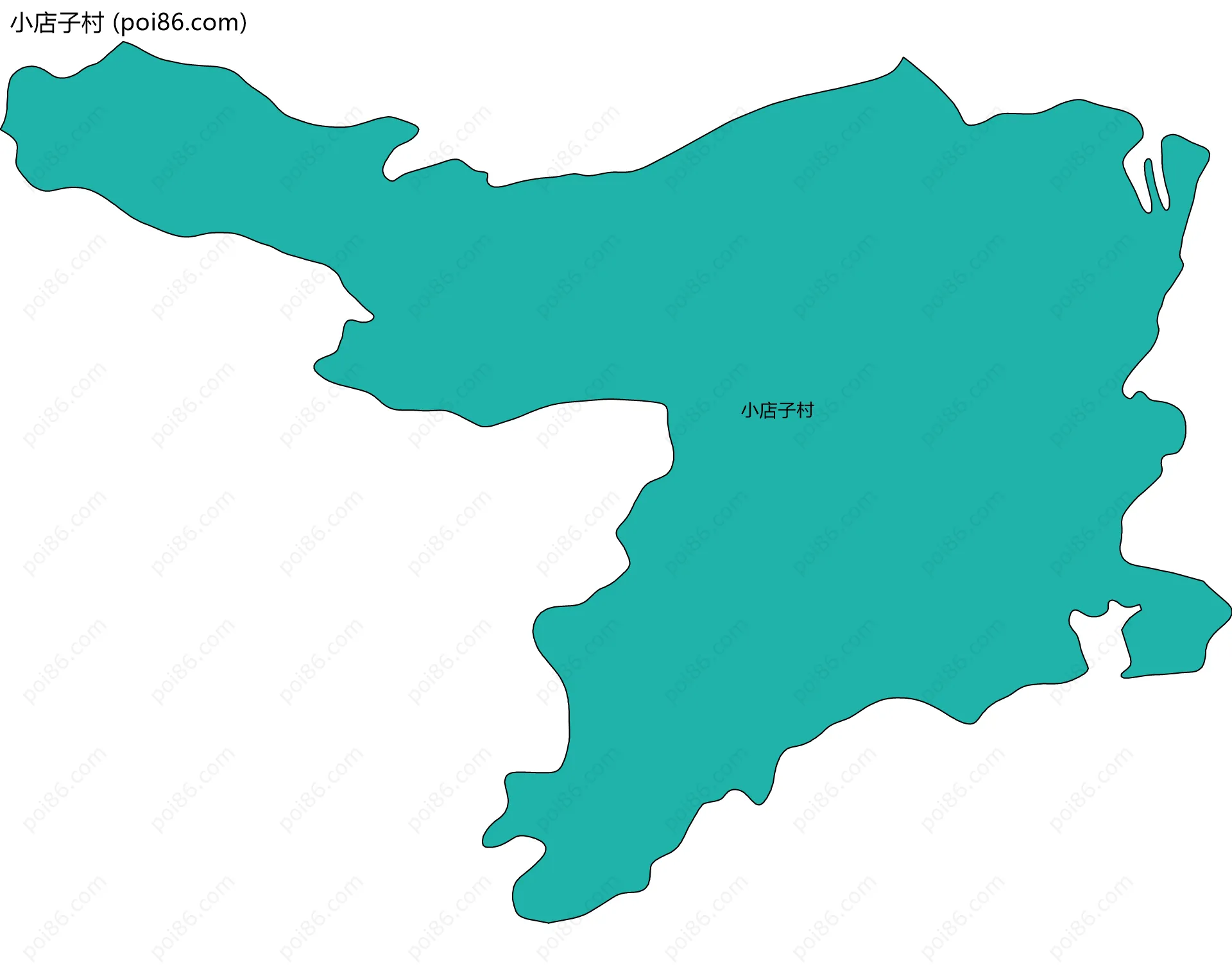 小店子村边界地图