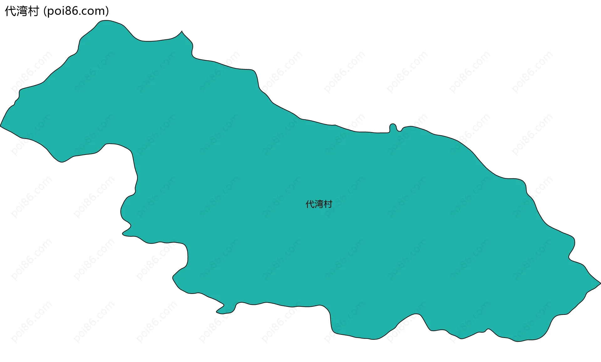 代湾村边界地图